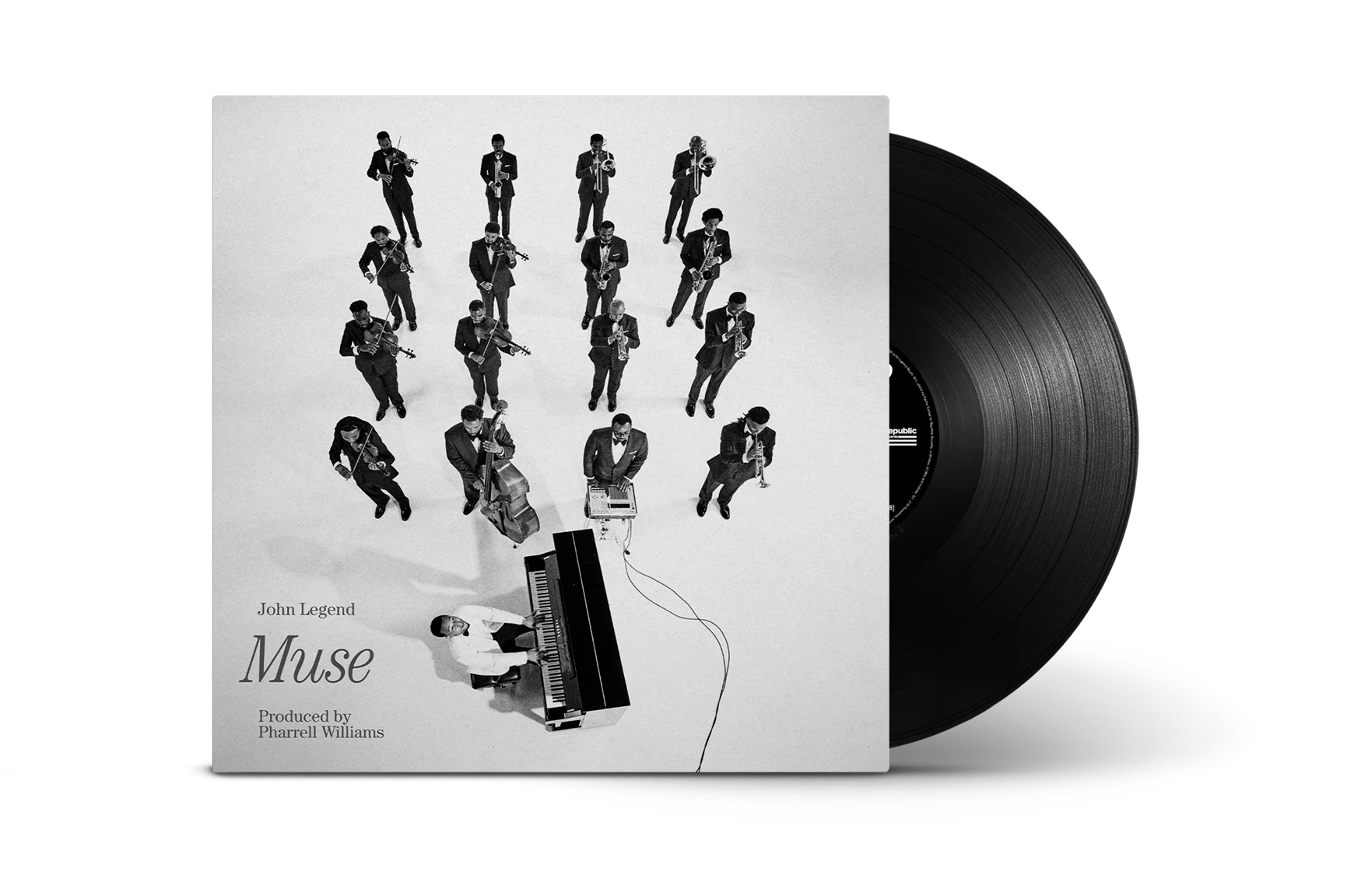 JOHN LEGEND Muse Black Vinyl LP with Side A and B