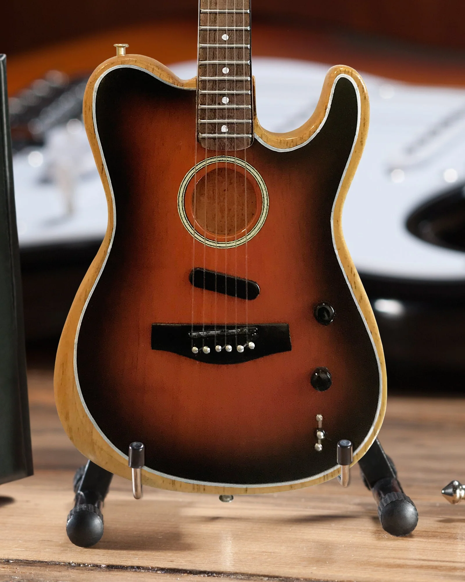 THE AMERICAN ACOUSTASONIC™ TELECASTER® FENDER™ MINIATURE GUITAR REPLICA - SUNBURST