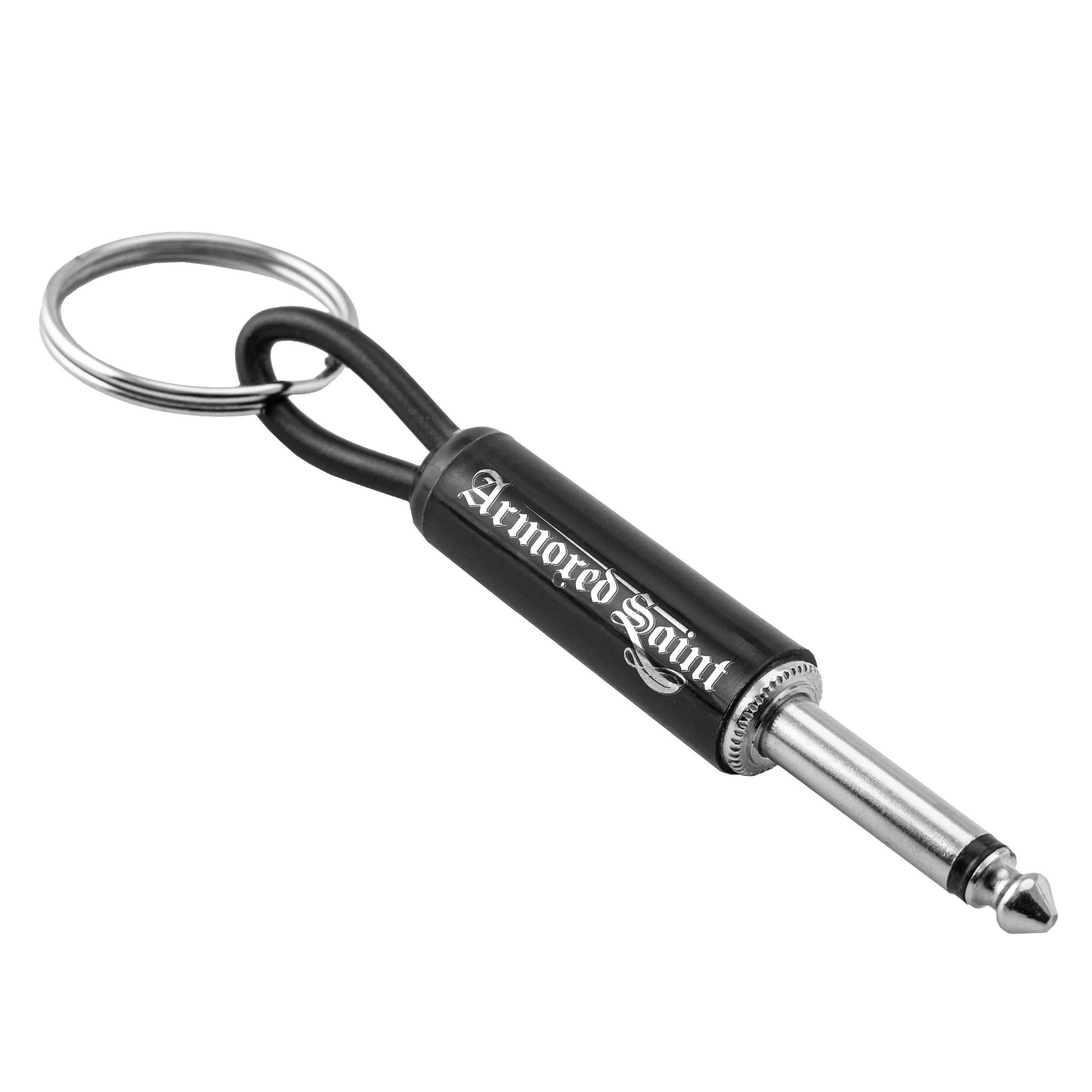 ARMORED SAINT LOGO GUITAR PLUG KEYCHAIN