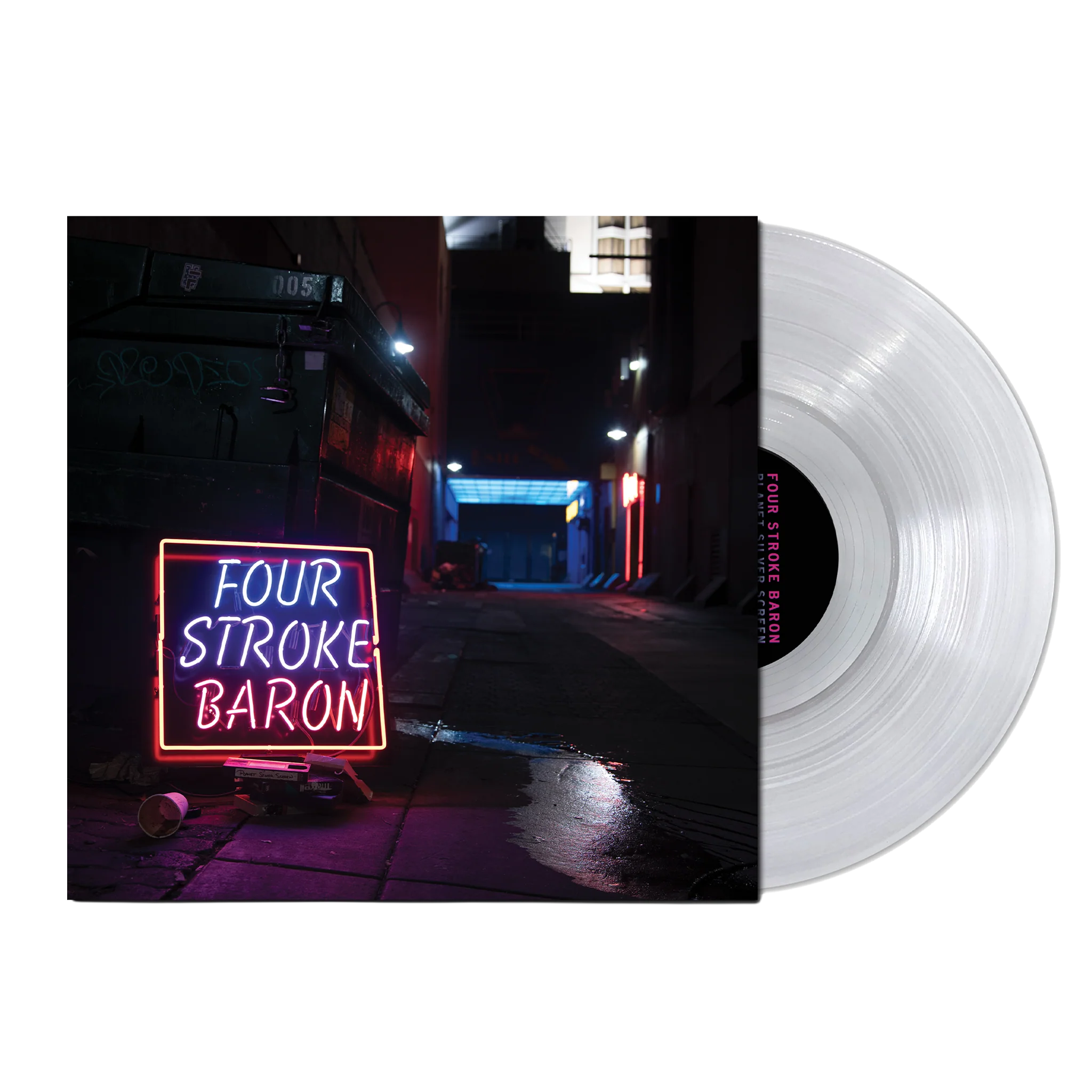 FOUR STROKE BARON 'PLANET SILVER SCREEN' LP (Clear Vinyl)