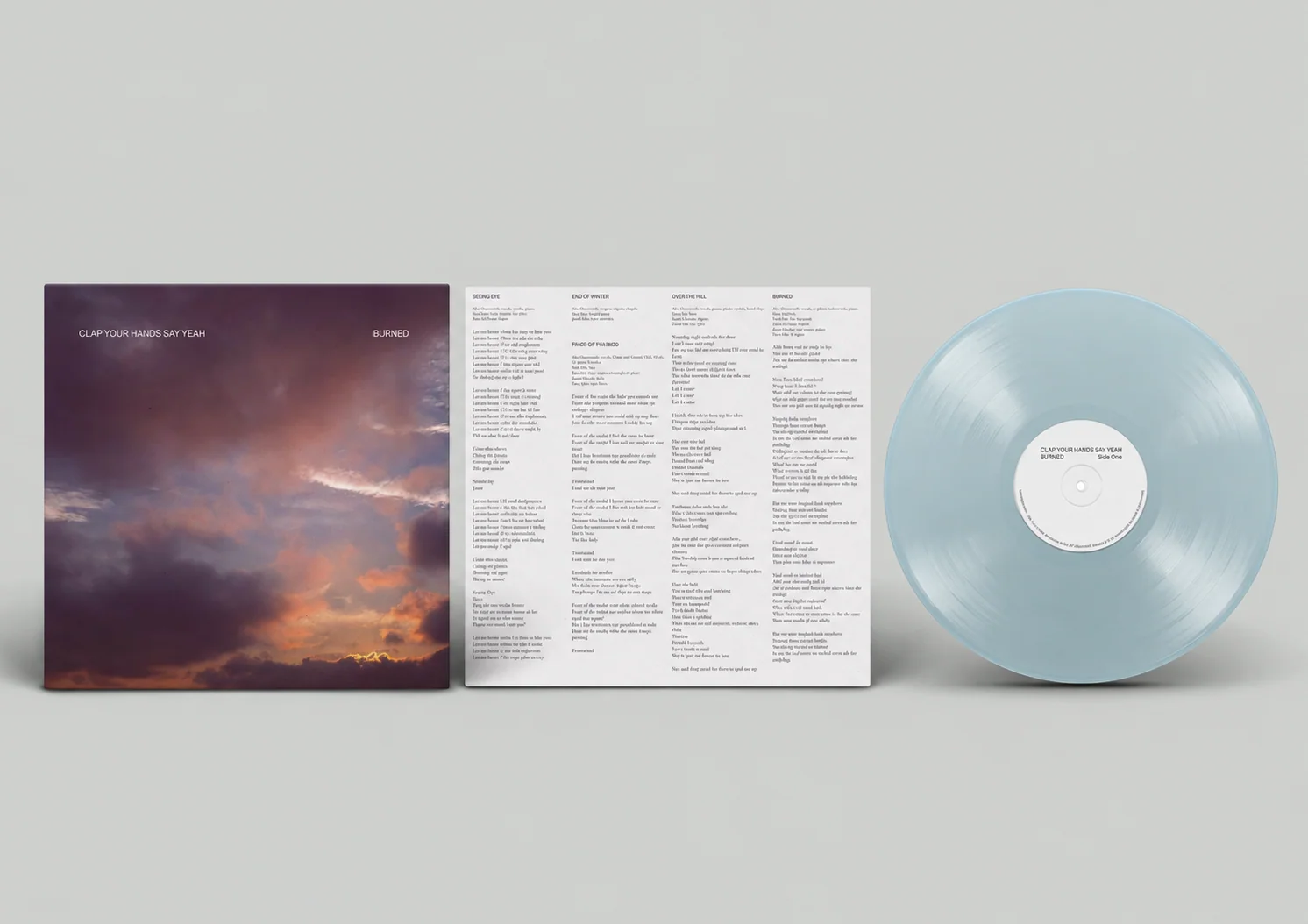 CLAP YOUR HANDS SAY YEAH 'BURNED' LP (Pastel Blue Sky Vinyl)