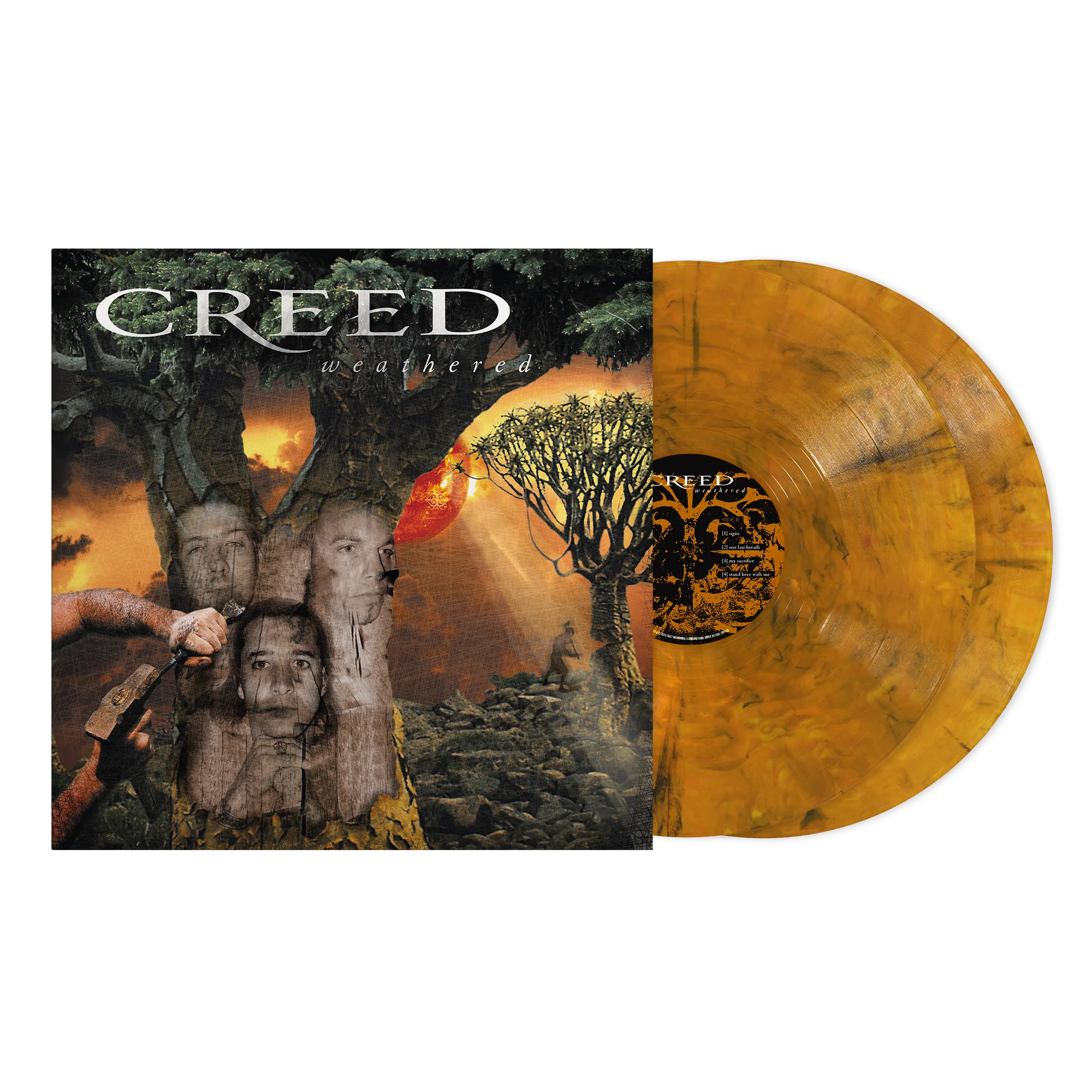 CREED ‘WEATHERED’ 25TH ANNIVERSARY 2LP（独家 – 限量 500 张，Tigers Eye 黑胶）