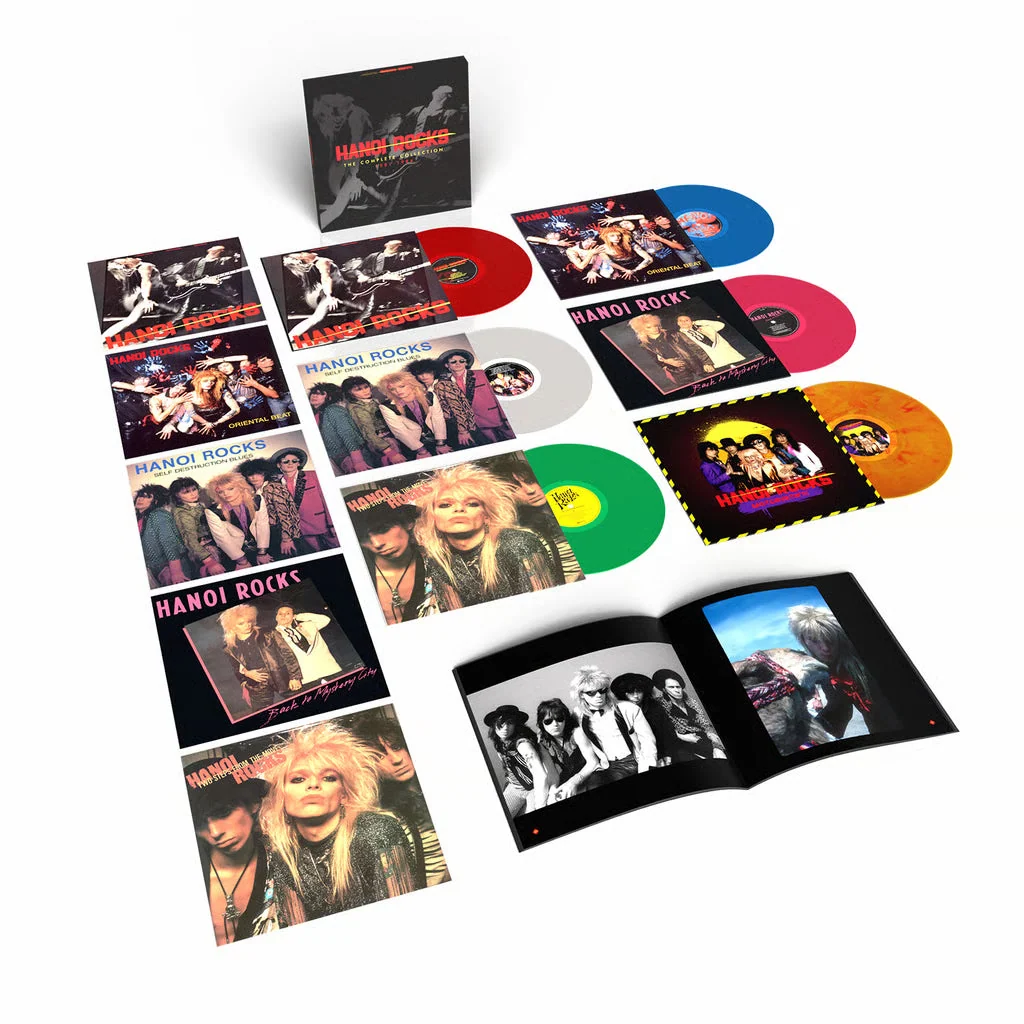HANOI ROCKS 'THE COMPLETE COLLECTION (1981-1984)' 6LP 套装盒（多色黑胶）