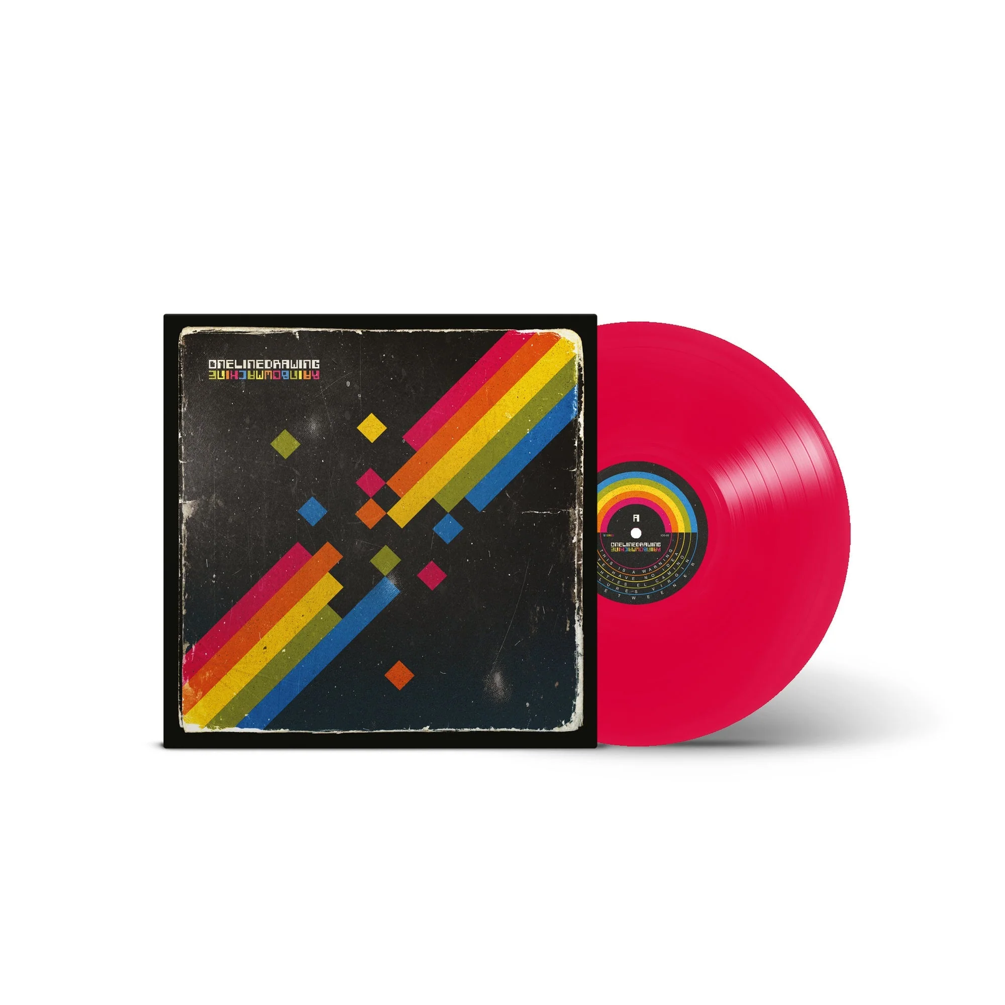 ONLINEDRAWING 'RAINBOWMACHINE' LP 采用 Warning Magenta 黑胶压制