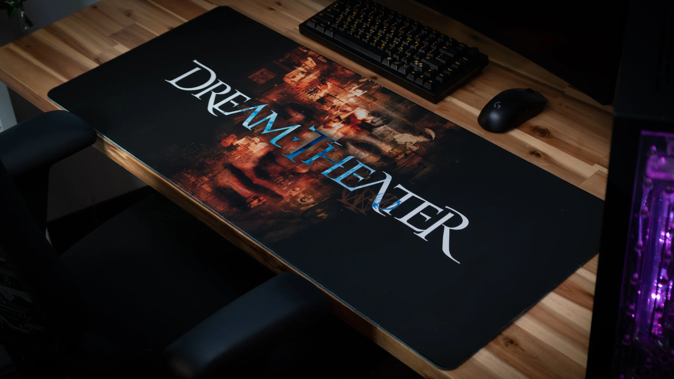 METROPOLIS Dream THEATER DESKMAT with Stitched Edges and Rubber Base
