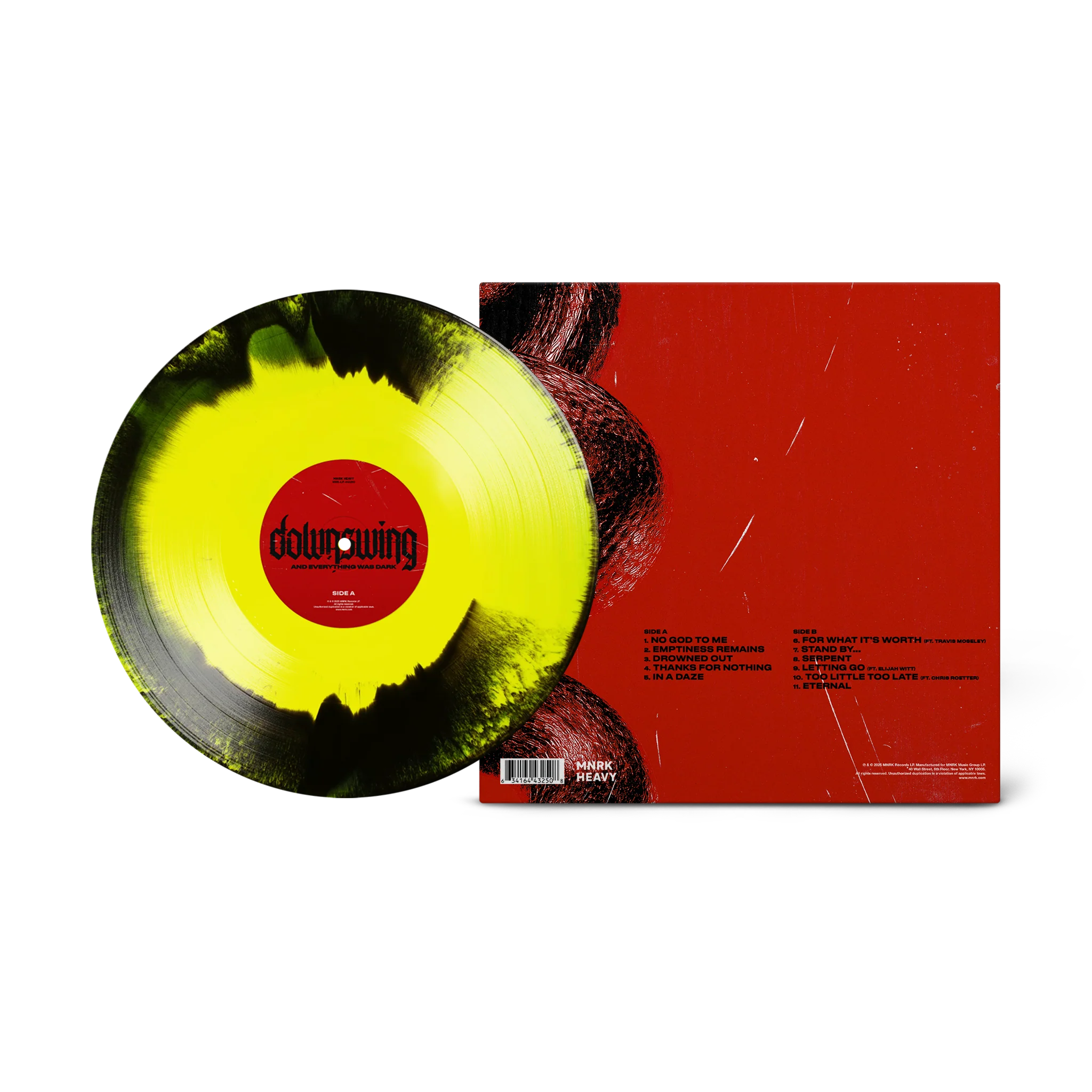 DOWNSWING 'AND EVERYTHING WAS DARK' LP (Yellow Blend Vinyl)