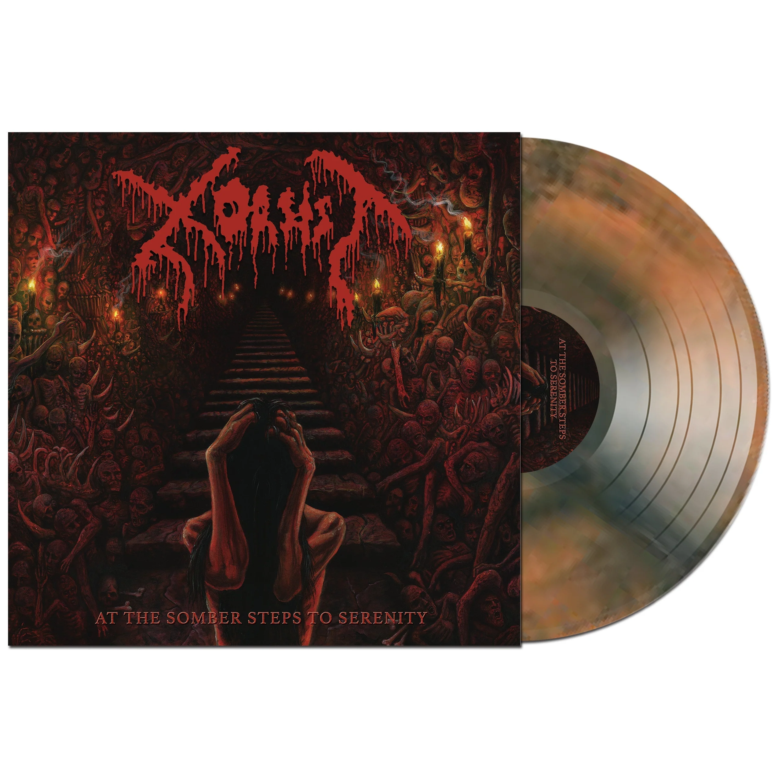 XORSIST At the SOMBER Steps to SERENITY LP, Galaxy Orange/Black Vinyl