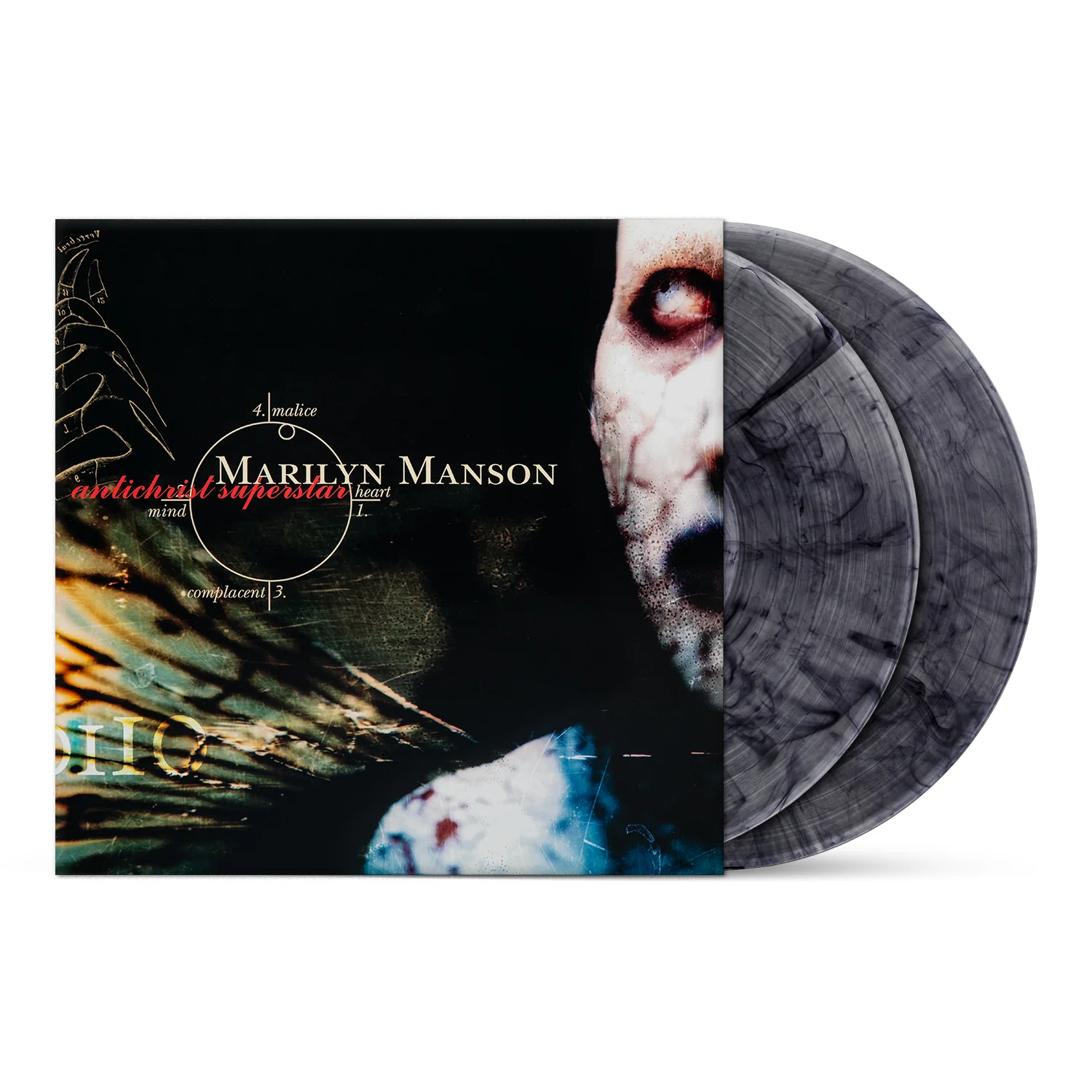 MARILYN MANSON ‘ANTICHRIST SUPERSTAR’ 30th ANNIVERSARY 2LP (Exclusive – Crystal Clear w/ Black Smoke Vinyl)