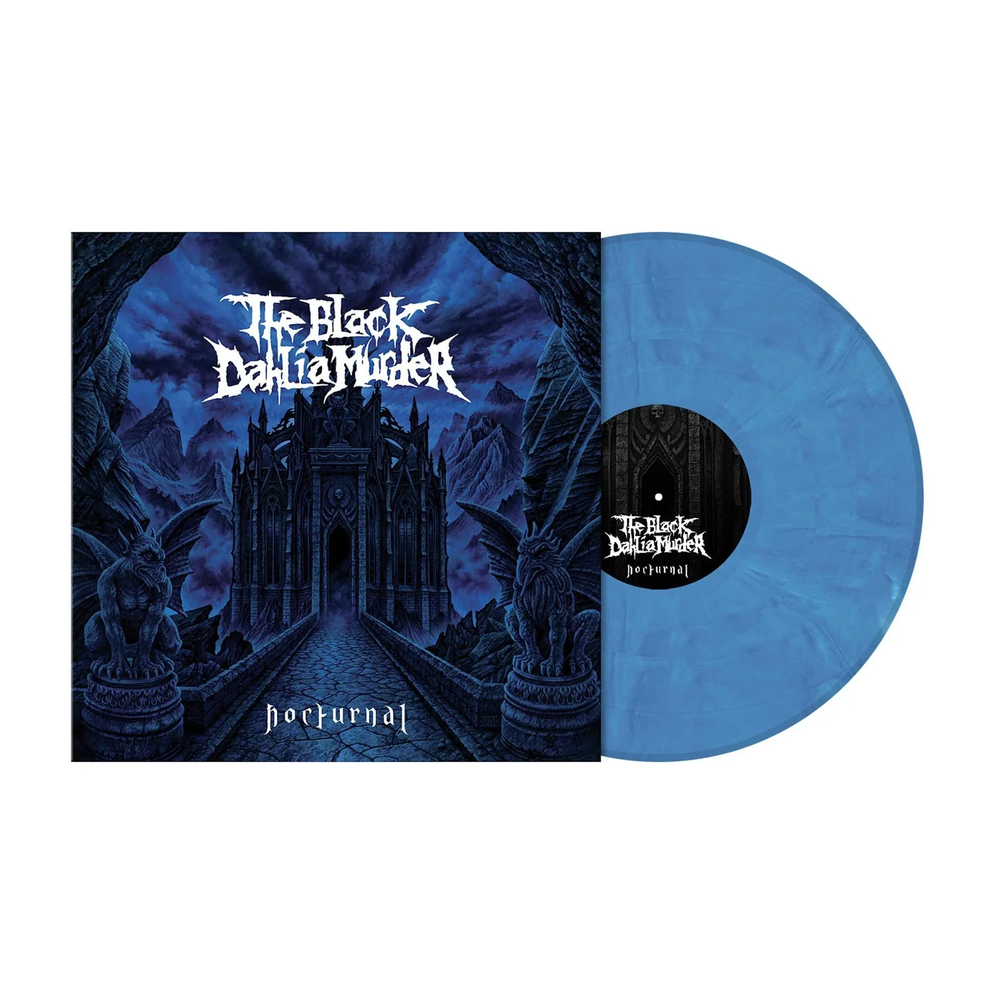 The Black DAHLIA MURDER 'NOCTURNAL' LP on Blue, Black and Gray Marble Vinyl