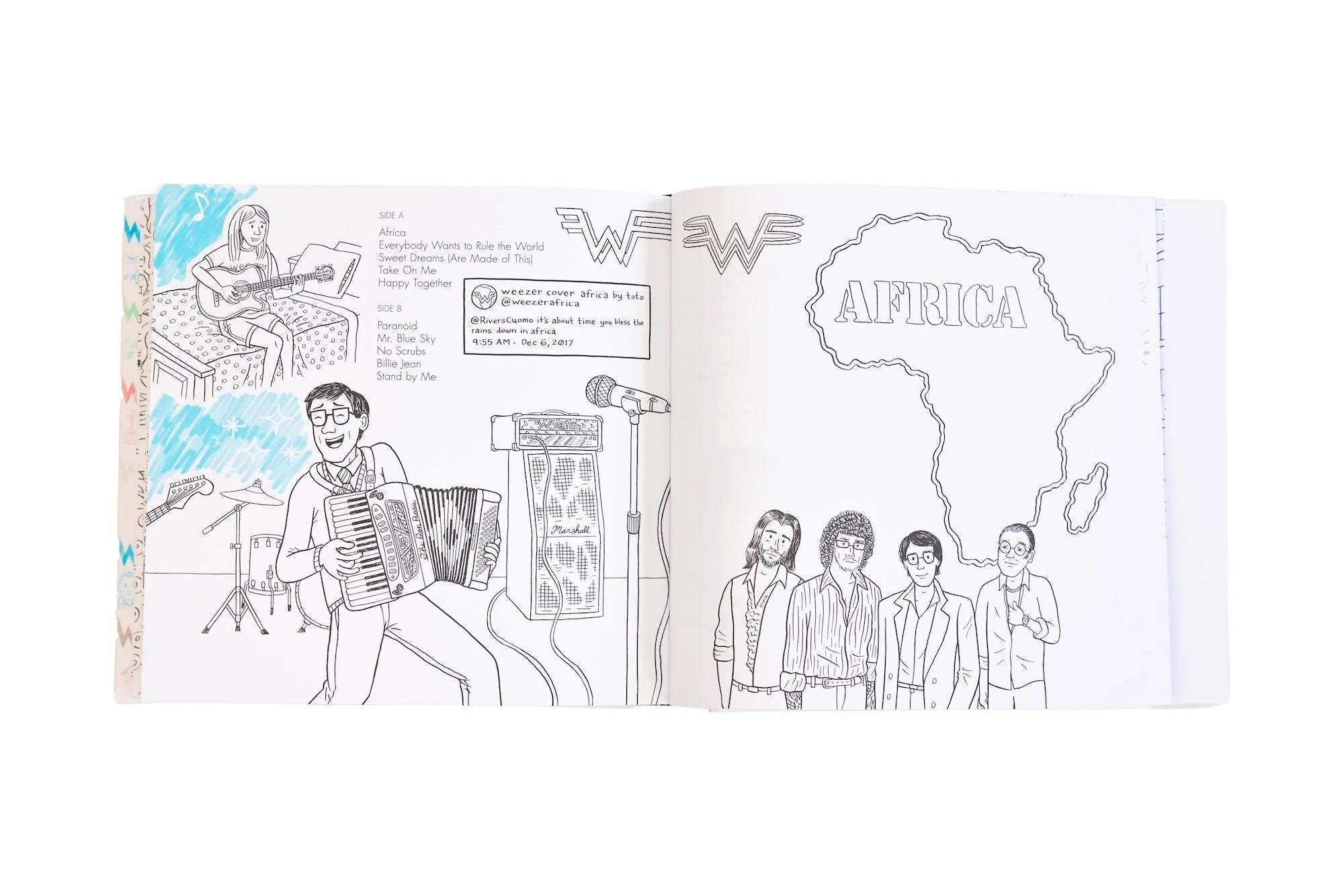 WEEZER《COLORING BOOK SET》6LP 套装（彩胶）