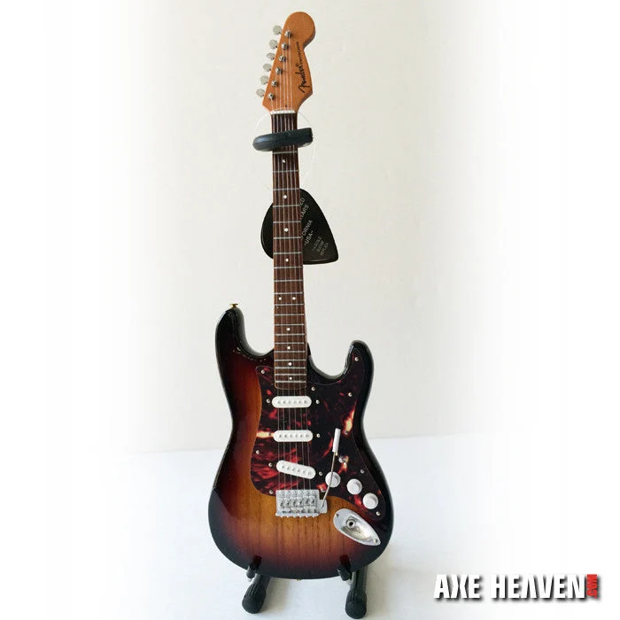 Officially Licensed Mini Sunburst Stratocaster Replica Guitar OFFICIALLY LICENSED SUNBURST FENDER GUITAR TORTOISE PICKGUARD with Tortoise Pickguard