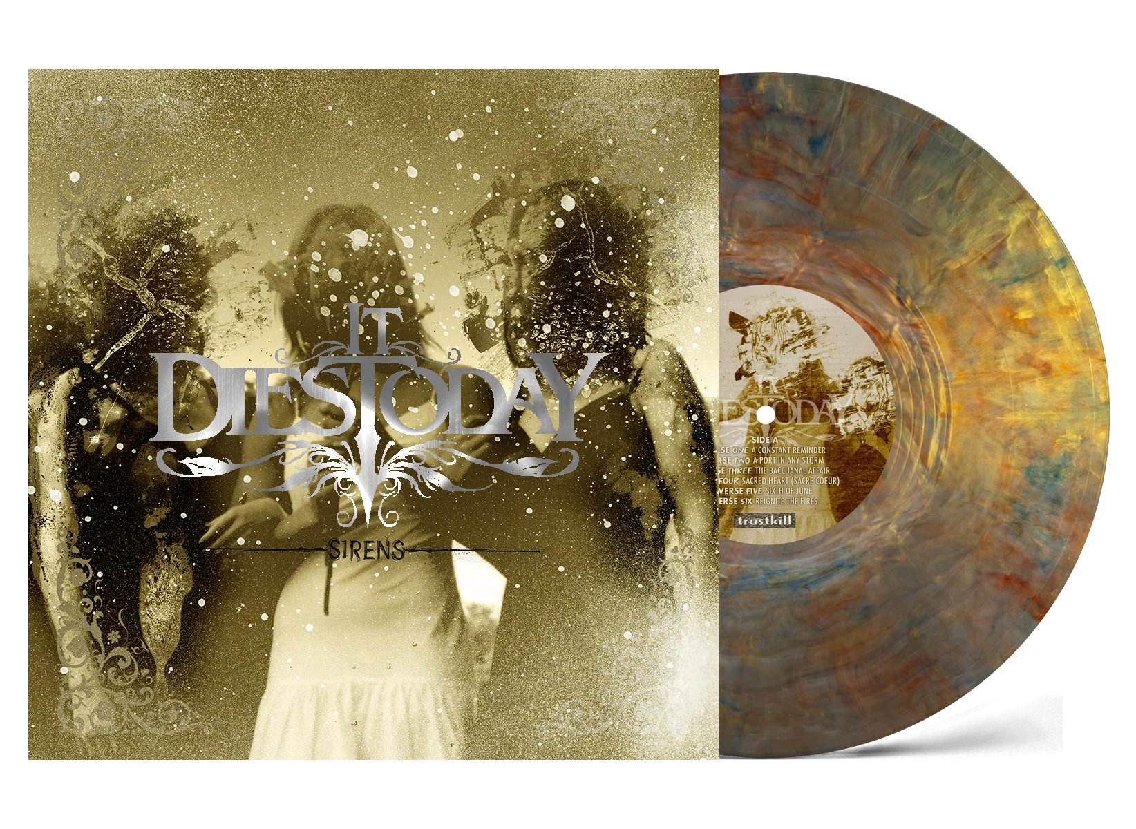 IT DIES TODAY ‘SIRENS’ LP (Limited Edition – Only 300 Made, Metallic Swirl Vinyl)