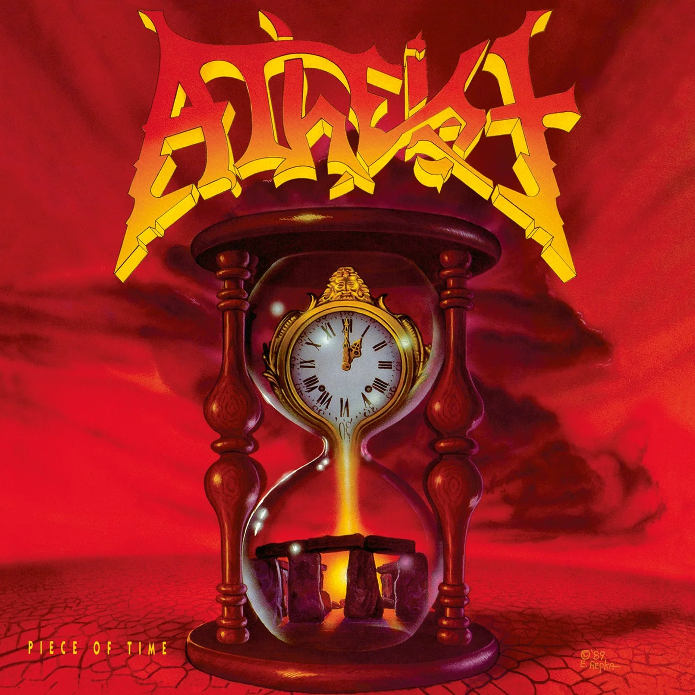 ATHEIST 'Piece of Time' LP on Clear Orange Vinyl