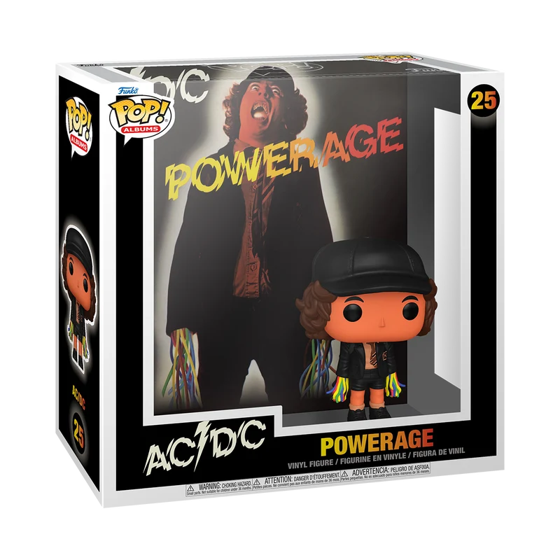 AC/DC 'POWERAGE' Funko Pop! ALBUMS with Protective Hard Case