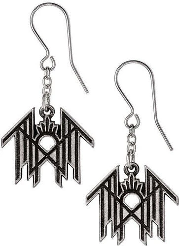 Sleep Token HANDMADE DROPPER EARRINGS Dangler Earrings in Antiqued English Pewter