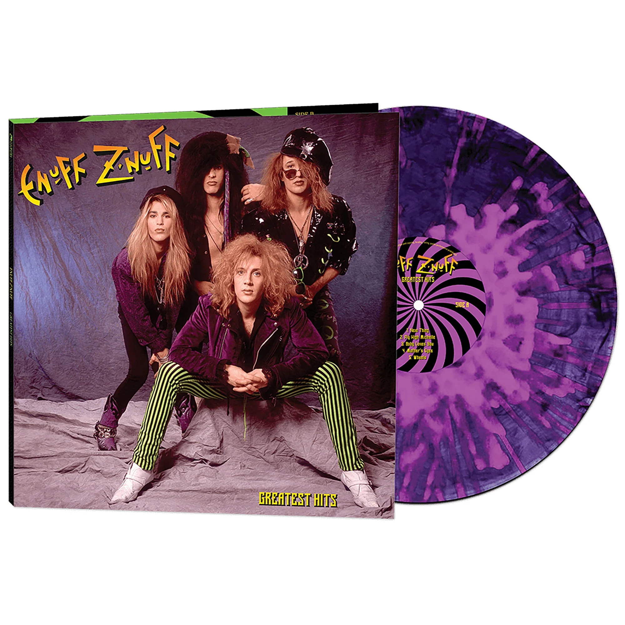 ENUFF Z'NUFF GREATEST HITS Purple Splatter Vinyl LP