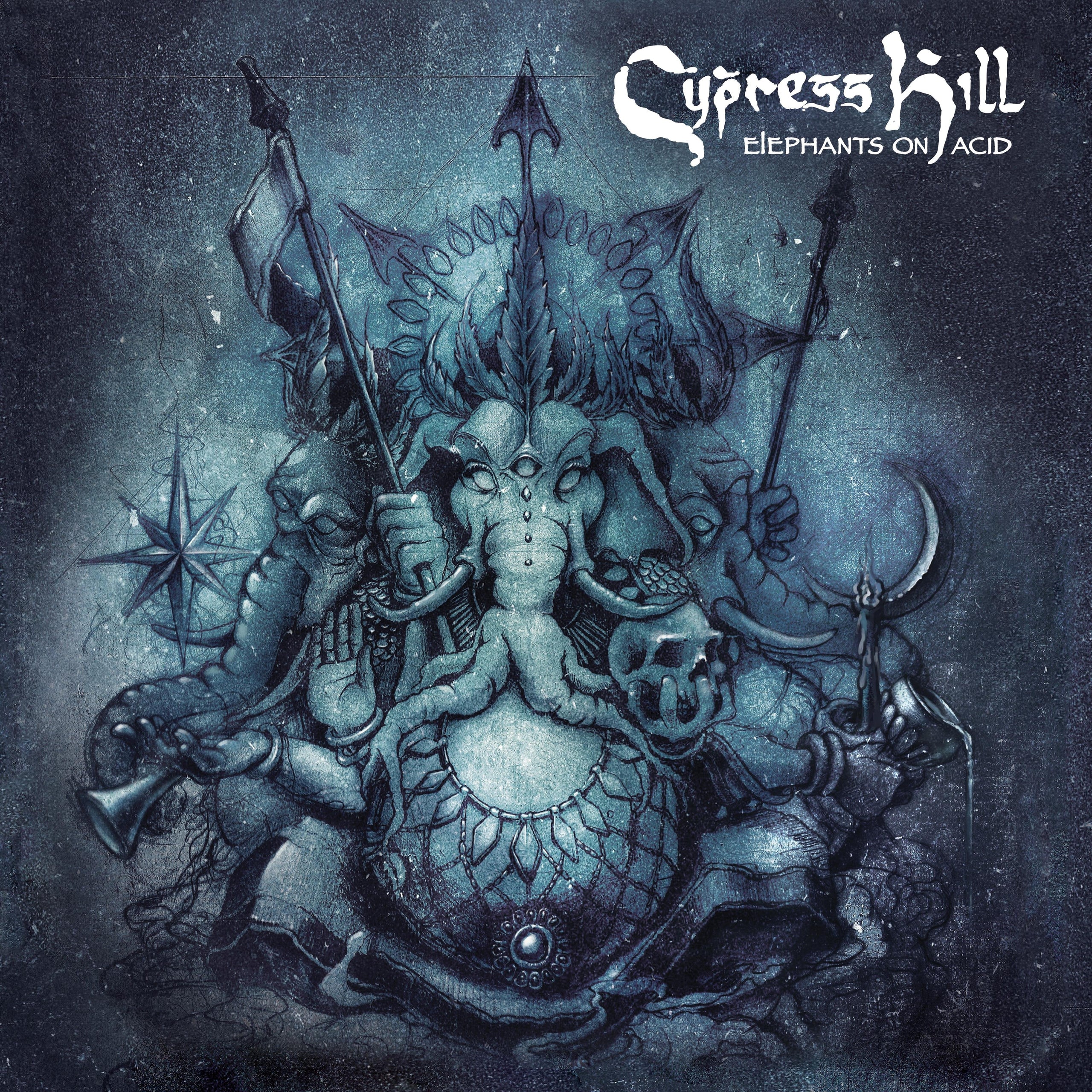 CYPRESS HILL《ELEPHANTS ON ACID》2LP（半透明蓝黑胶）