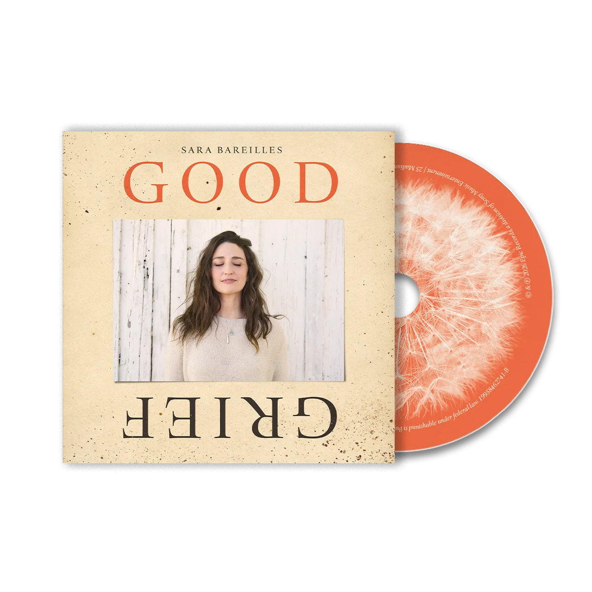 SARA BAREILLES GOOD GRIEF CD with 16-Page Booklet