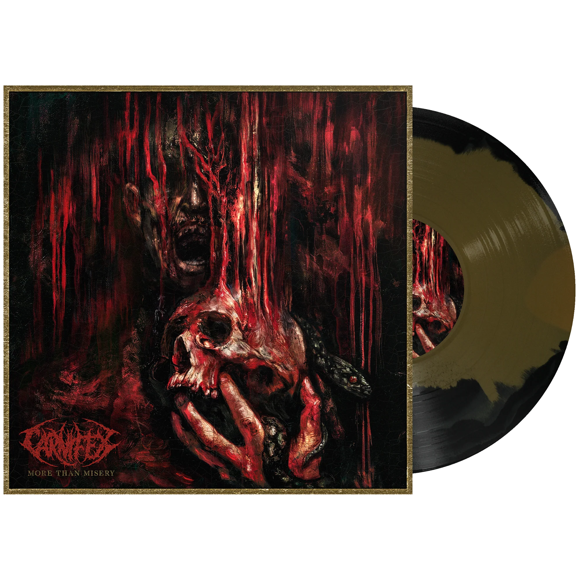 CARNIFEX ‘MORE THAN MISERY’ LP (Black & Gold A-Side/B-Side Vinyl)