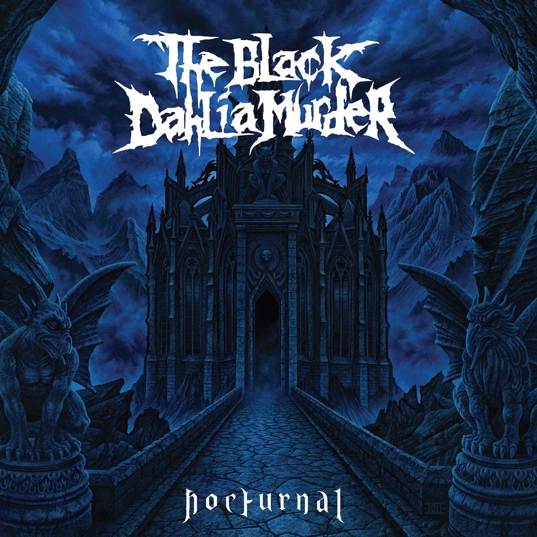 The Black DAHLIA MURDER 'NOCTURNAL' LP on Blue, Black and Gray Marble Vinyl