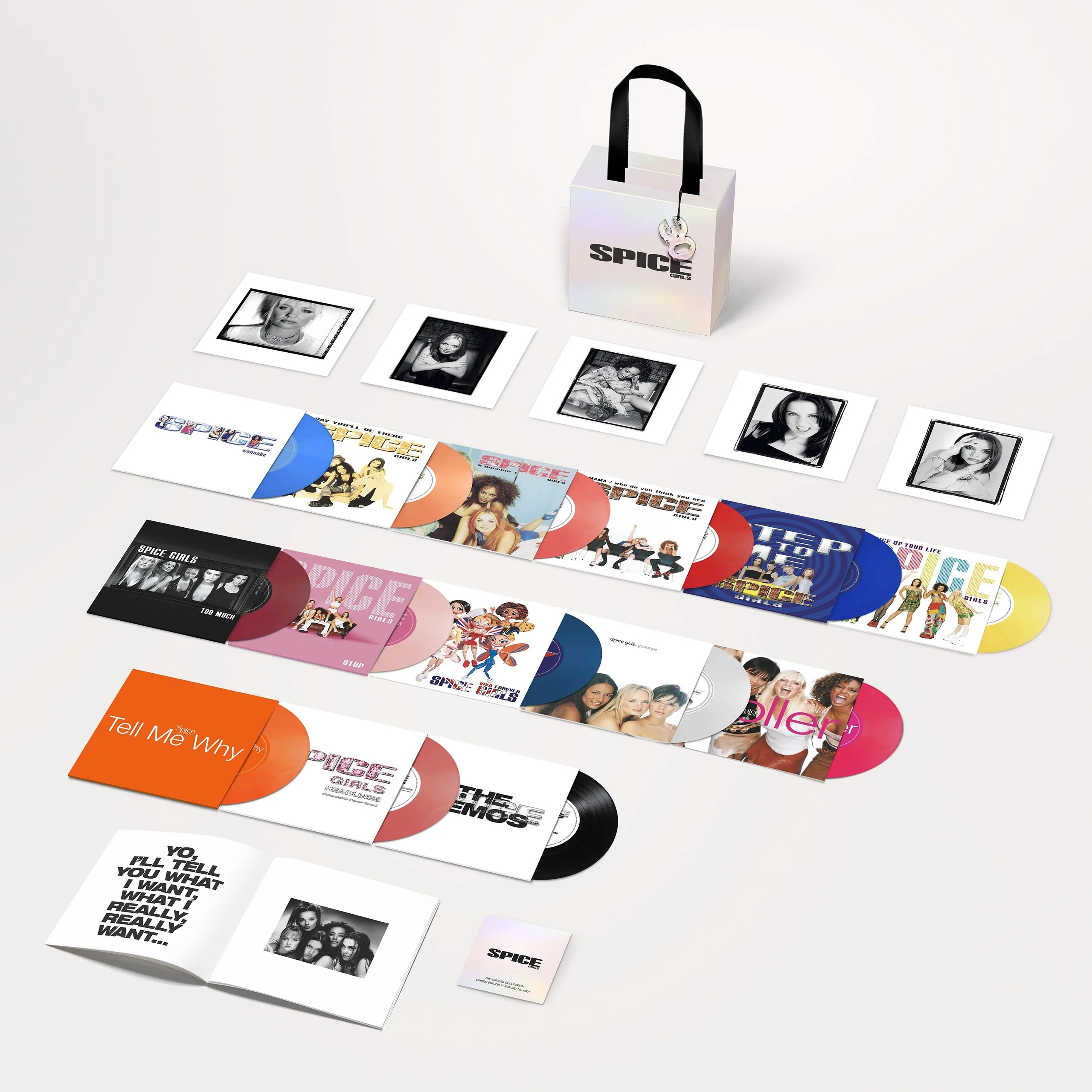 SPICE GIRLS《THE SINGLES COLLECTION》7" 黑胶套装（彩胶）