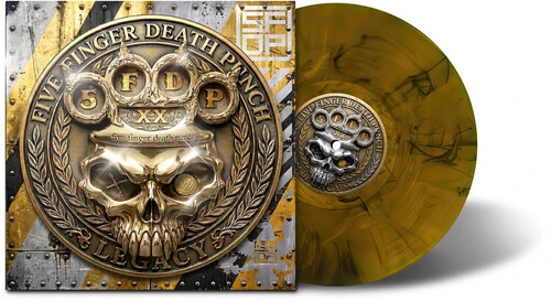 FIVE FINGER DEATH PUNCH 'LEGACY' Amber Wave Vinyl LP