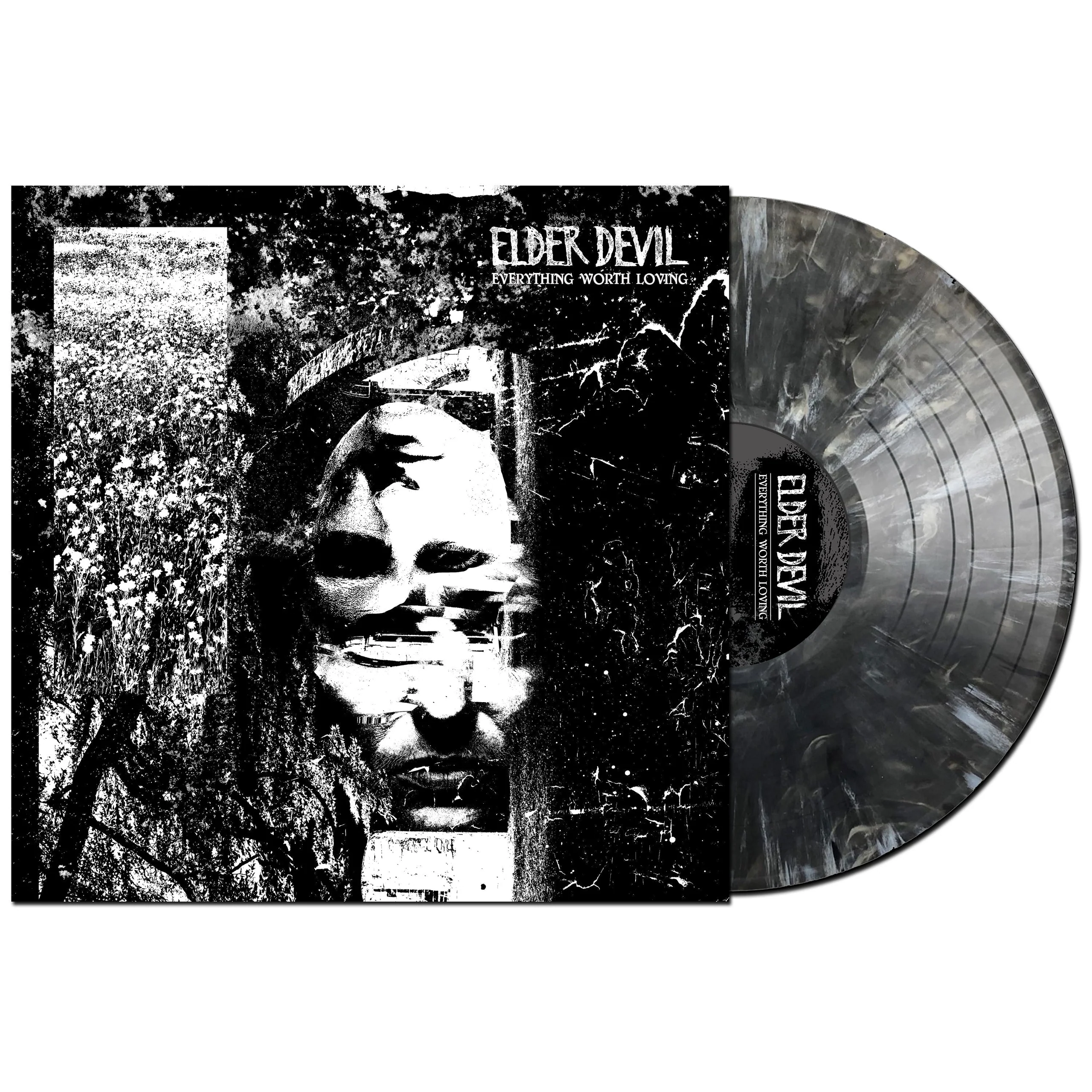 Elder Devil 'EVERYTHING Worth LOVING' LP on Black and Grey Vinyl