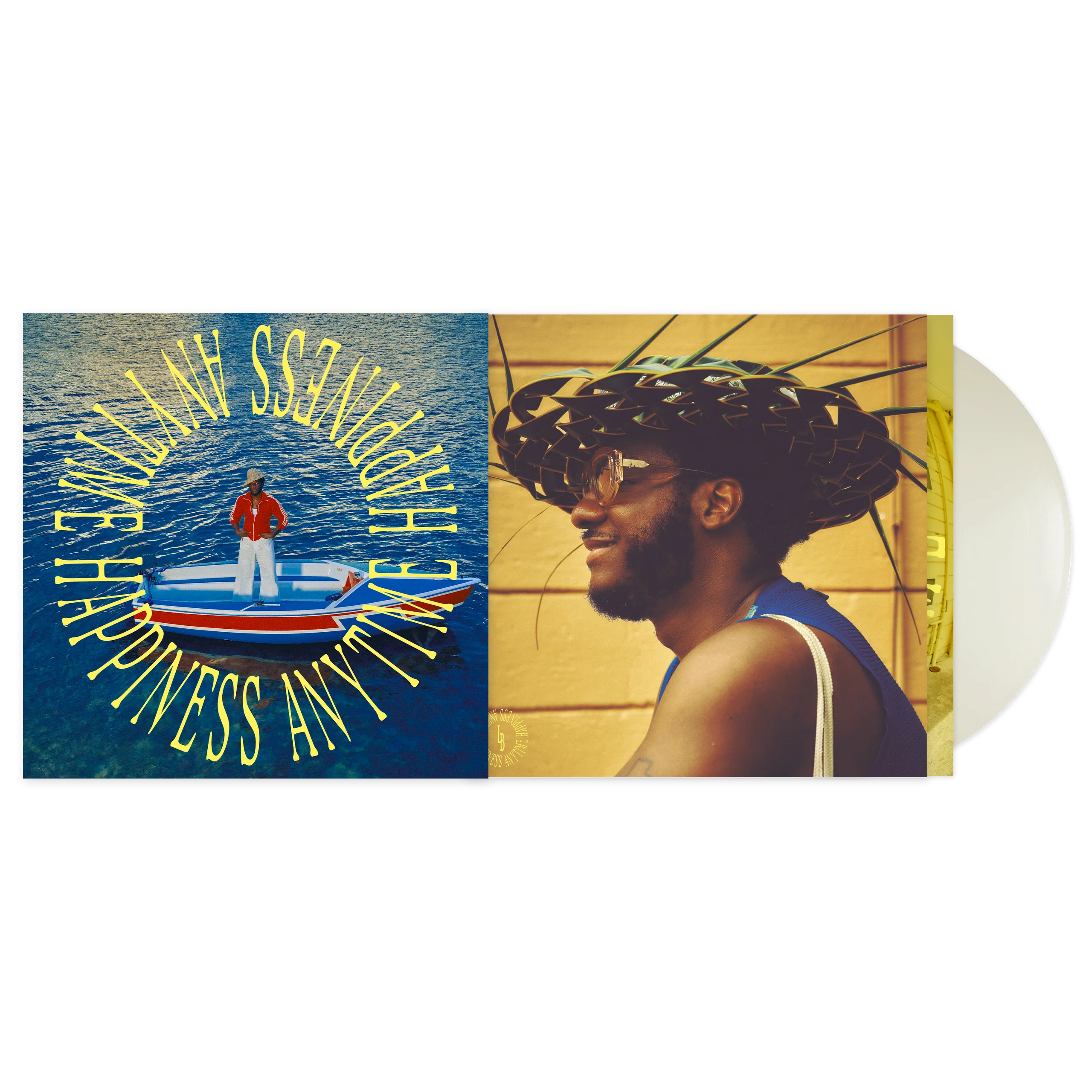 LEON BRIDGES 'HAPPINESS ANYTIME WHITE SAND' LP on White Vinyl
