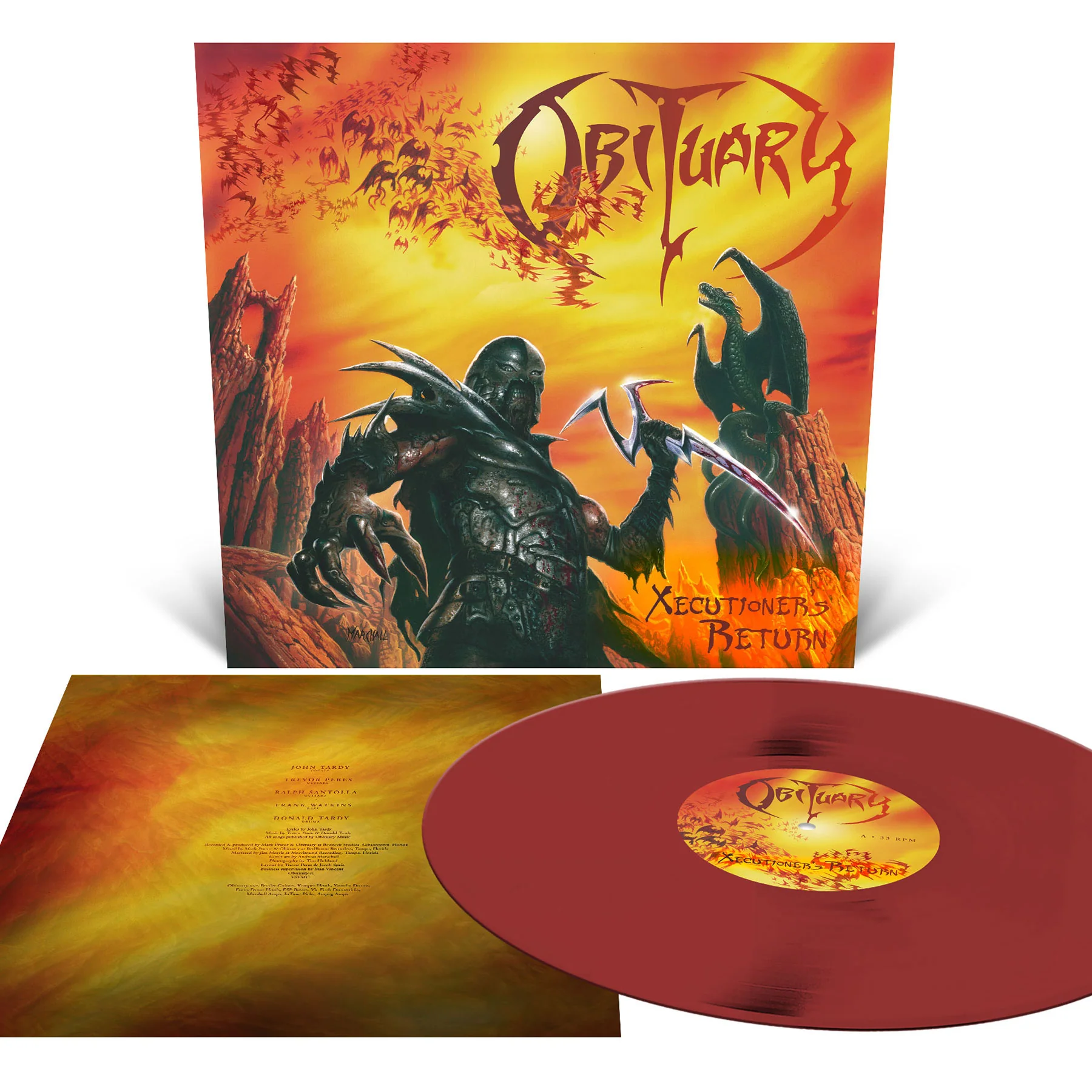 OBITUARY 'XECUTIONER'S RETURN' LP (Oxblood Vinyl)
