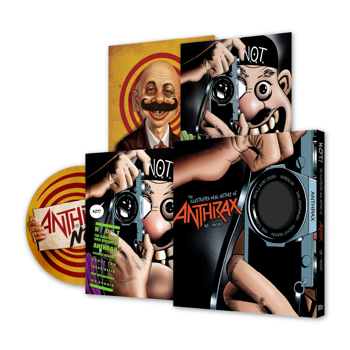 NOT: THE ILLUSTRATED ORAL HISTORY OF ANTHRAX + PICTURE DISC VINYL LP (DELUXE EDITION)