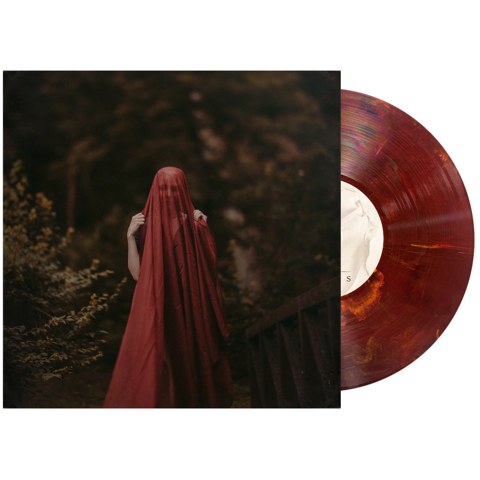 BAD OMENS LP 10th Anniversary Red Black and Yellow Marble Vinyl