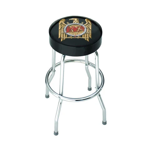 ROCKSAX SLAYER Bar Stool with Gold Eagle Artwork for Home Bars