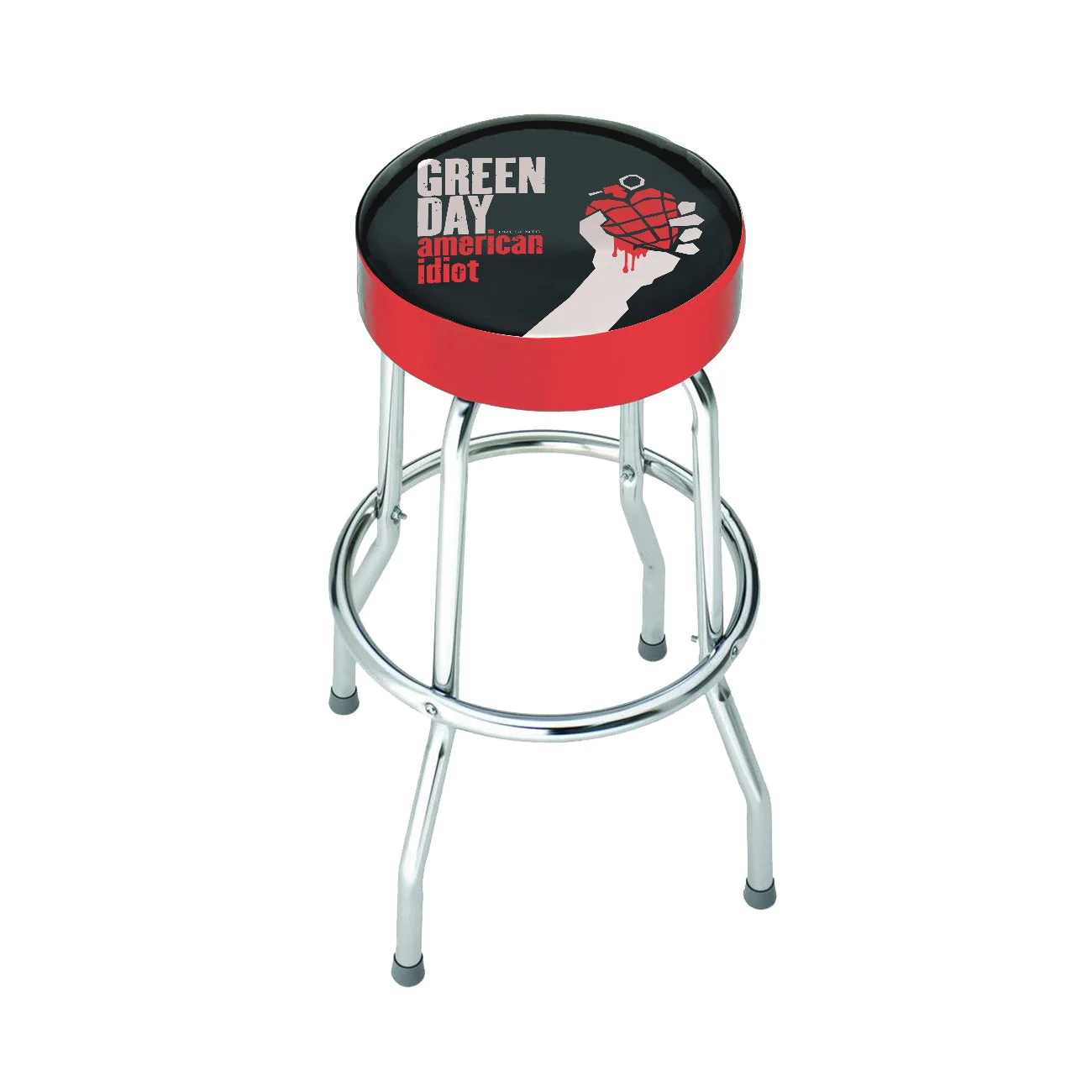 ROCKSAX Green Day Bar Stool - AMERICAN Idiot Swivel Stool