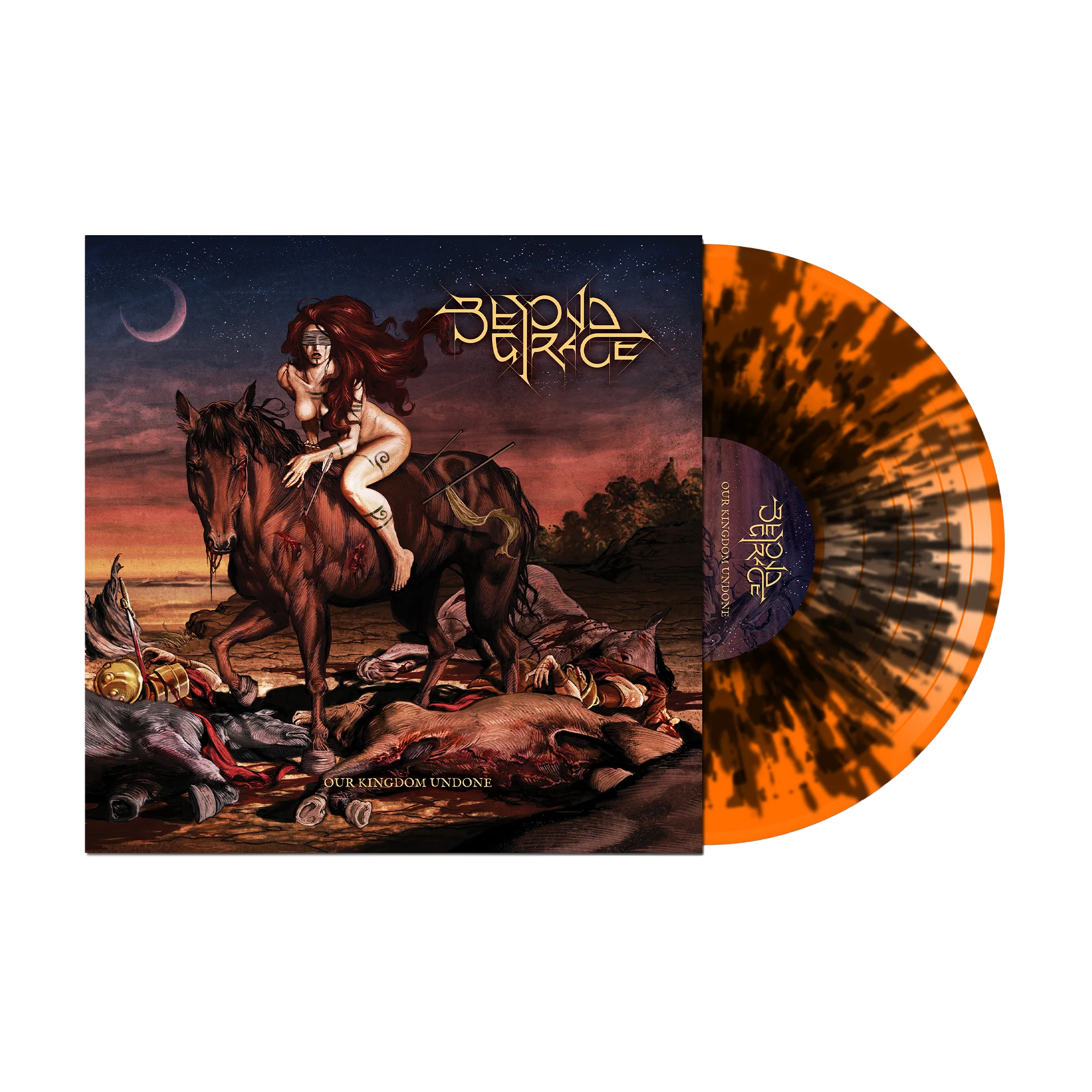 BEYOND GRACE 'OUR KINGDOM UNDONE' LP (Orange w/ Black Hue Vinyl)