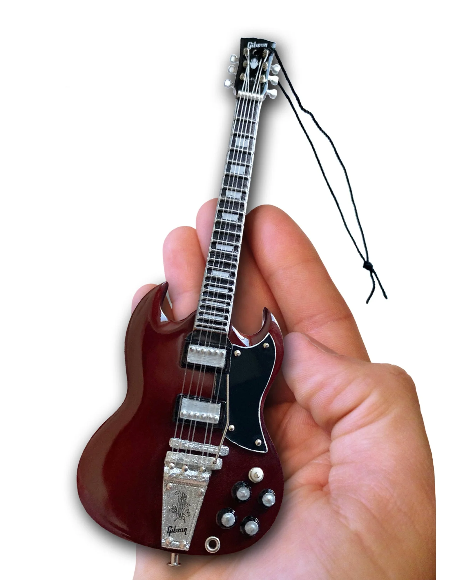 6" GIBSON 1964 SG STANDARD CHERRY GUITAR HOLIDAY ORNAMENT