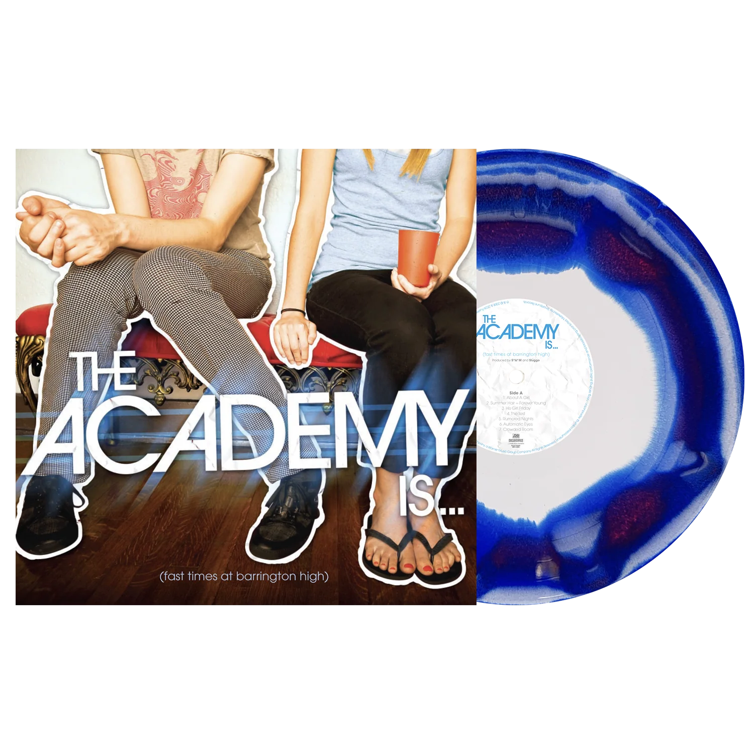 THE ACADEMY IS... ‘FAST TIMES AT BARRINGTON HIGH’ LP (Exclusive – Limited to 200, Blue & Red Inside White Vinyl)