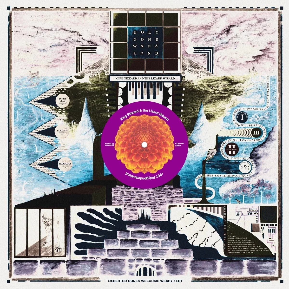 King GIZZARD & The LIZARD WIZARD 'POLYGONDWANALAND' LP Translucent Purple Vinyl