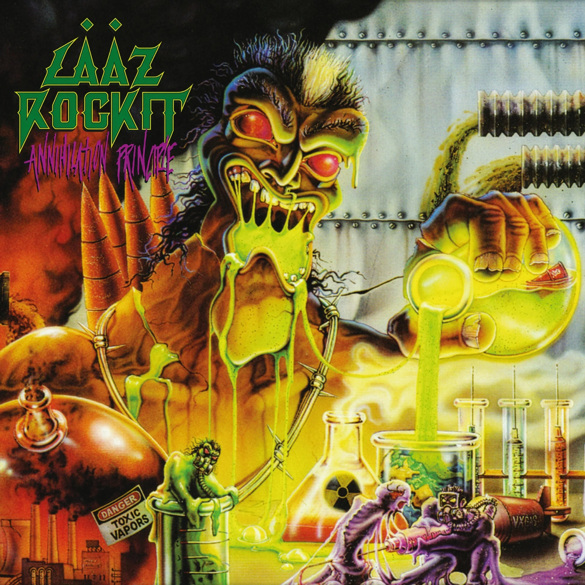 LAAZ ROCKIT 'ANNIHILATION PRINCIPLE' LP Green Vinyl Pressing