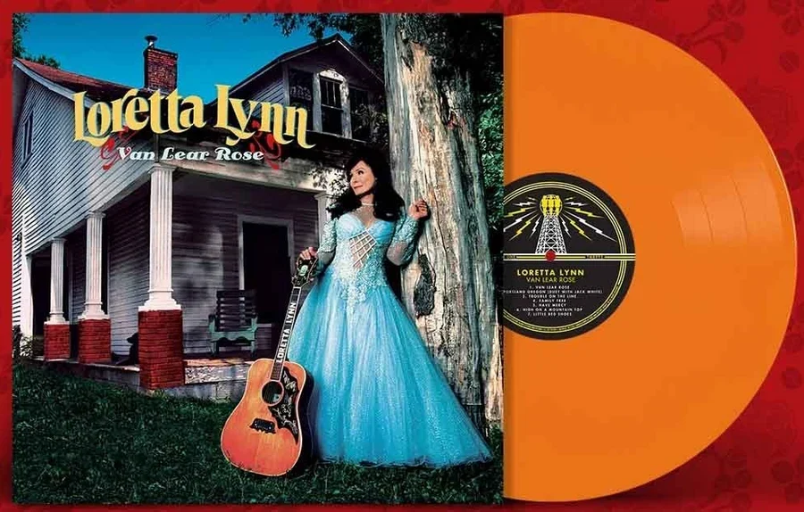 LORETTA Lynn Van Lear Rose LP on Orange Vinyl With Bonus Track
