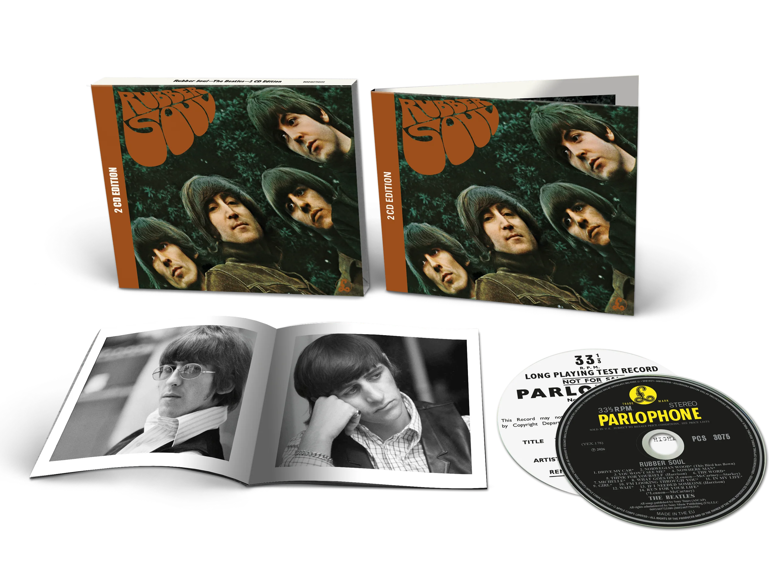 The BEATLES 'RUBBER Soul' 2CD Deluxe with 16-Track Sessions Disc