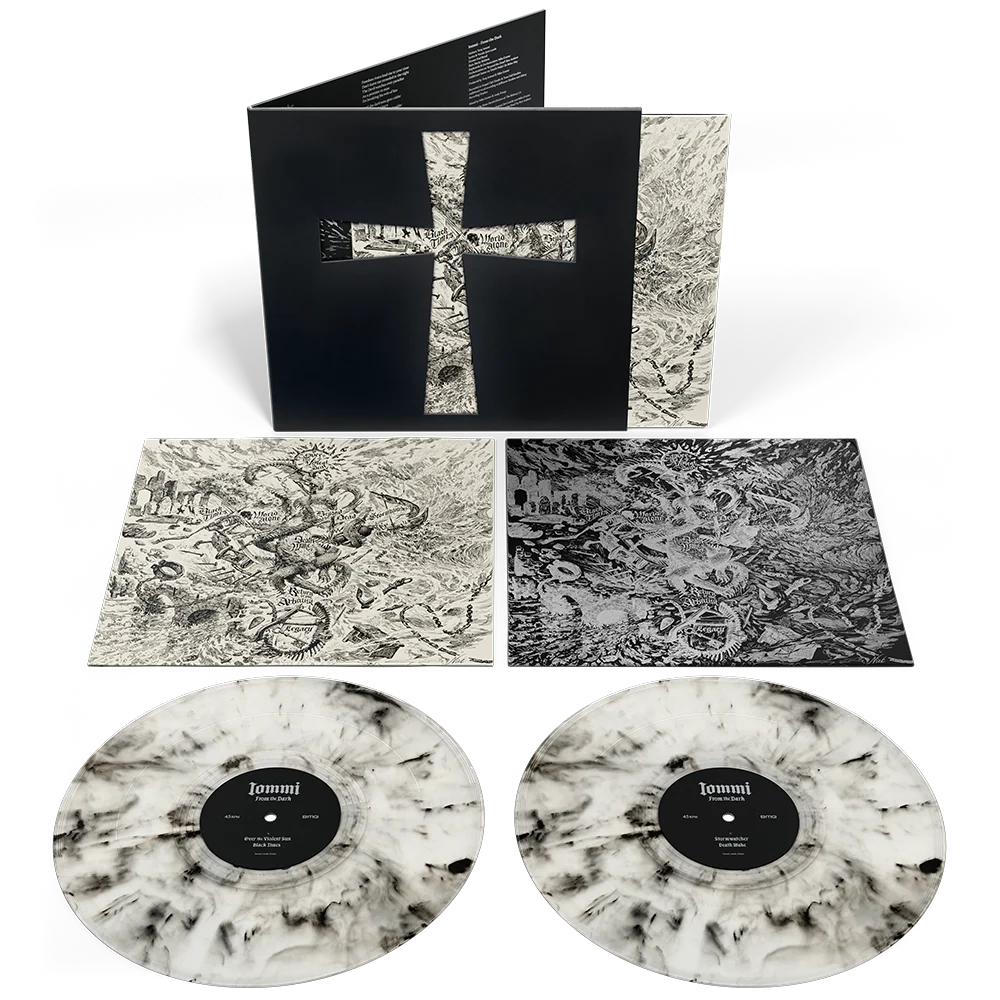 Tony Iommi From The Dark 2LP Exclusive White & Black Marble Vinyl