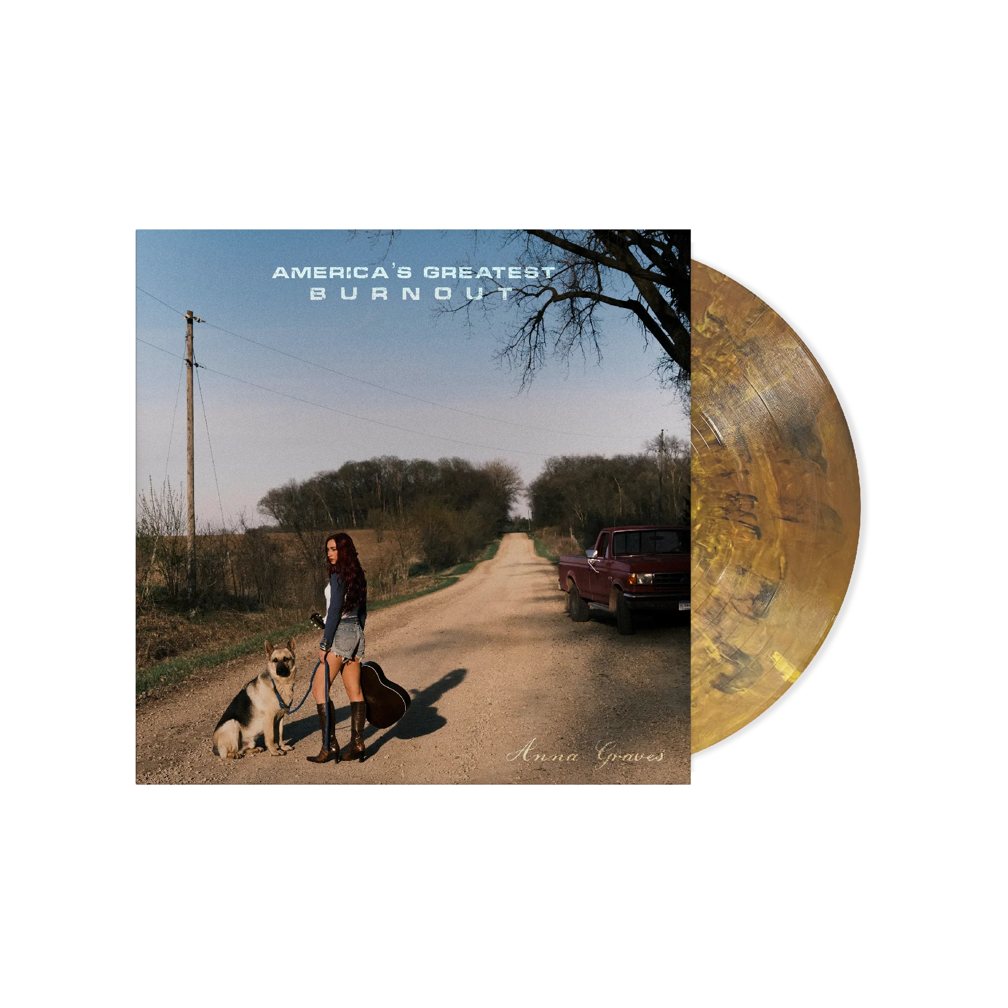 ANNA GRAVES 'AMERICA'S GREATEST BURNOUT' LP (Metallic Blend Eco-Mix Vinyl)