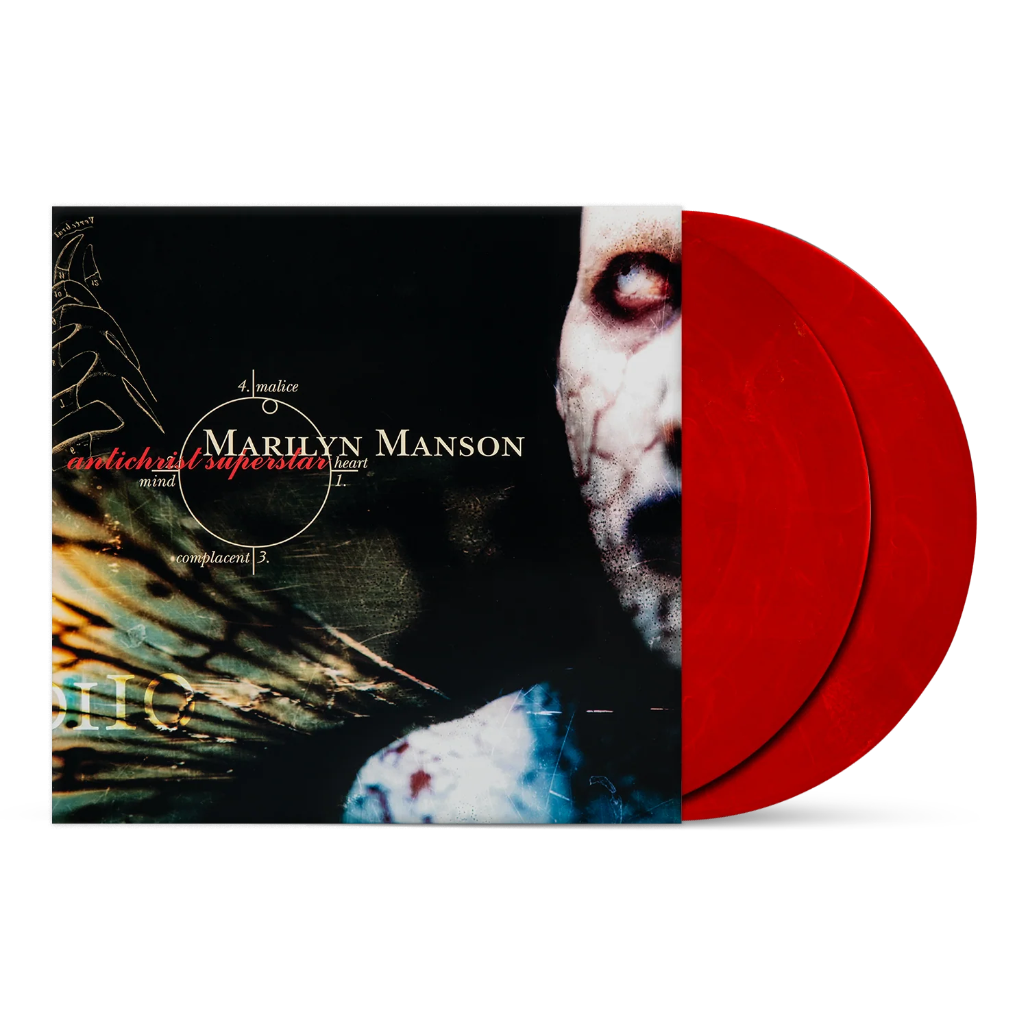 MARILYN MANSON ‘ANTICHRIST SUPERSTAR’ 30TH ANNIVERSARY 2LP Iridescent Red Gold Swirl Vinyl