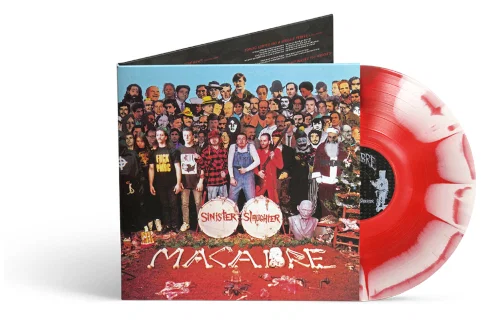MACABRE 'SINISTER SLAUGHTER' LP (White/Red Sunburst Vinyl)