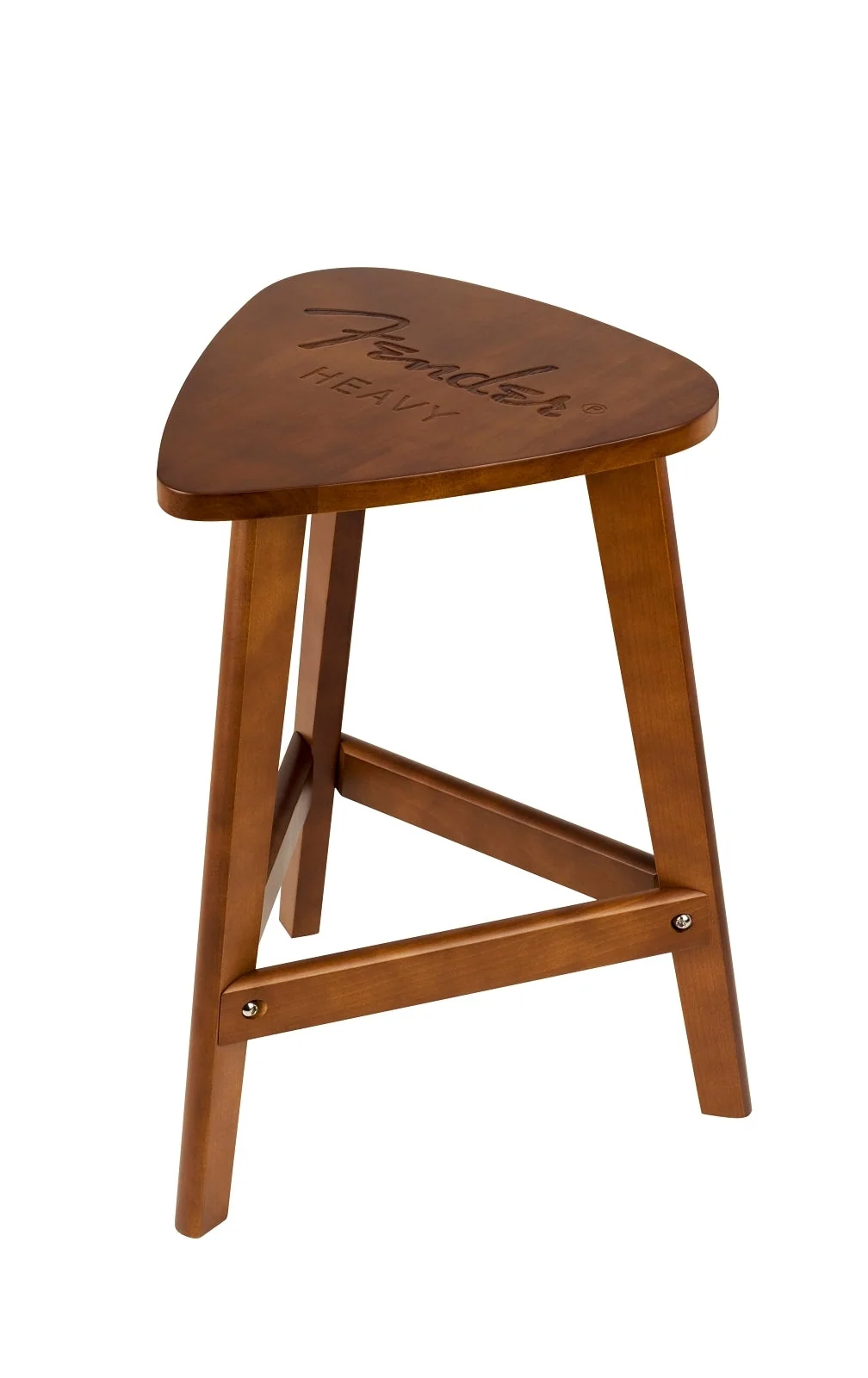 FENDER WOODEN End Table, 22.5 Inches Tall with Mid-Century Lines