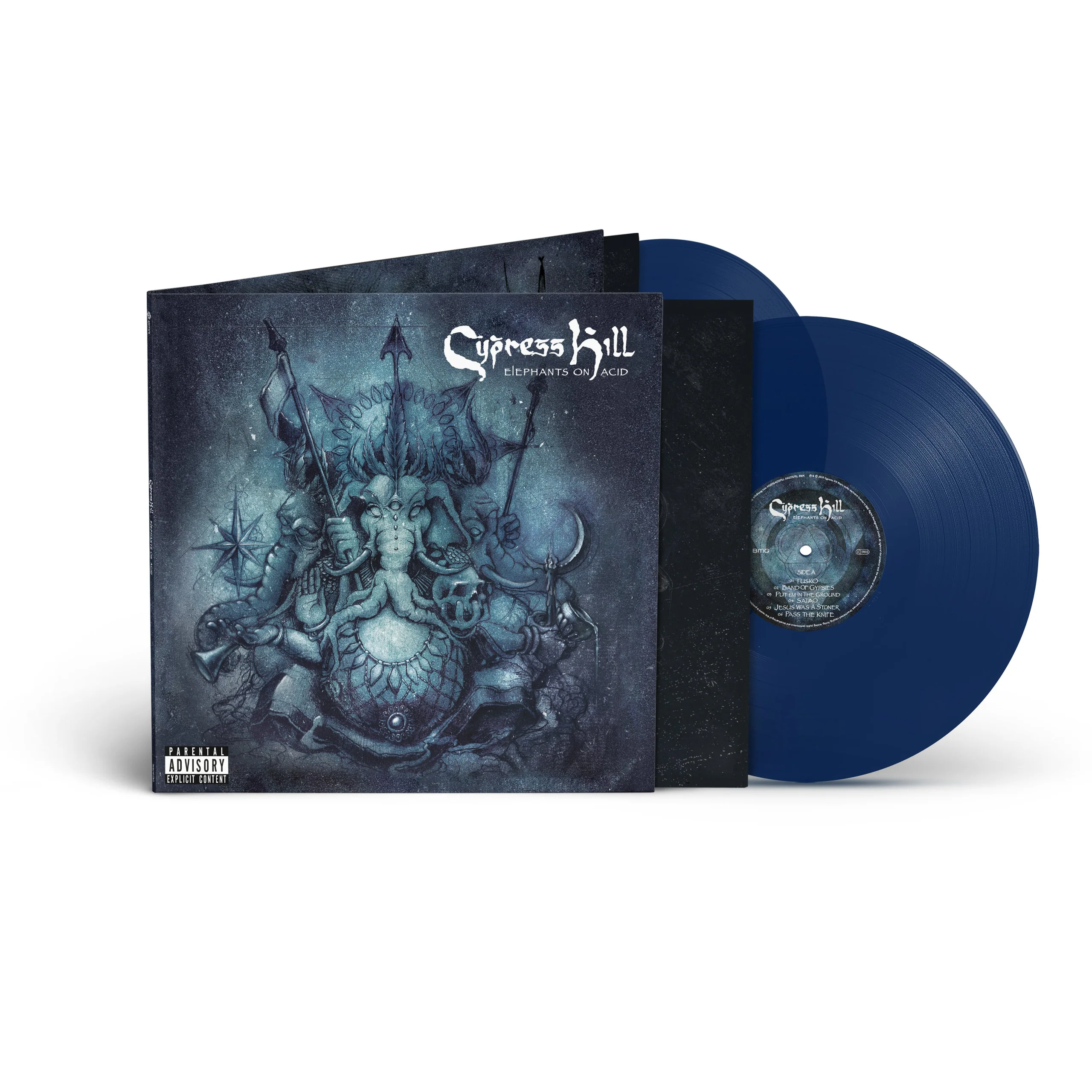 CYPRESS HILL《ELEPHANTS ON ACID》2LP（半透明蓝黑胶）