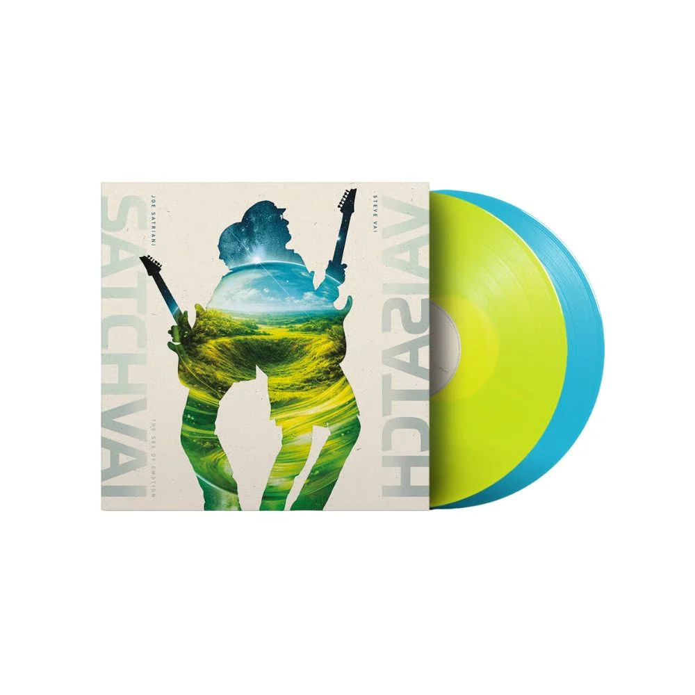 Joe SATRIANI and Steve Vai The Sea of EMOTION 2LP 霓虹黄绿松石色黑胶
