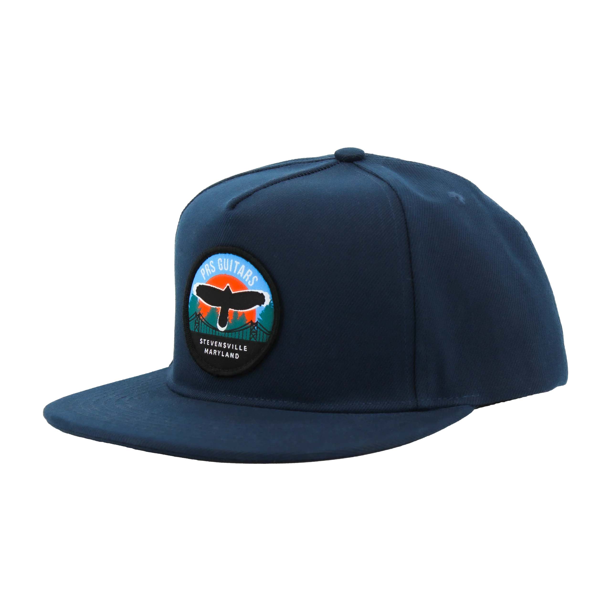 CHESAPEAKE Chesapeake Flat Brim Hat with Embroidered PRS Patch