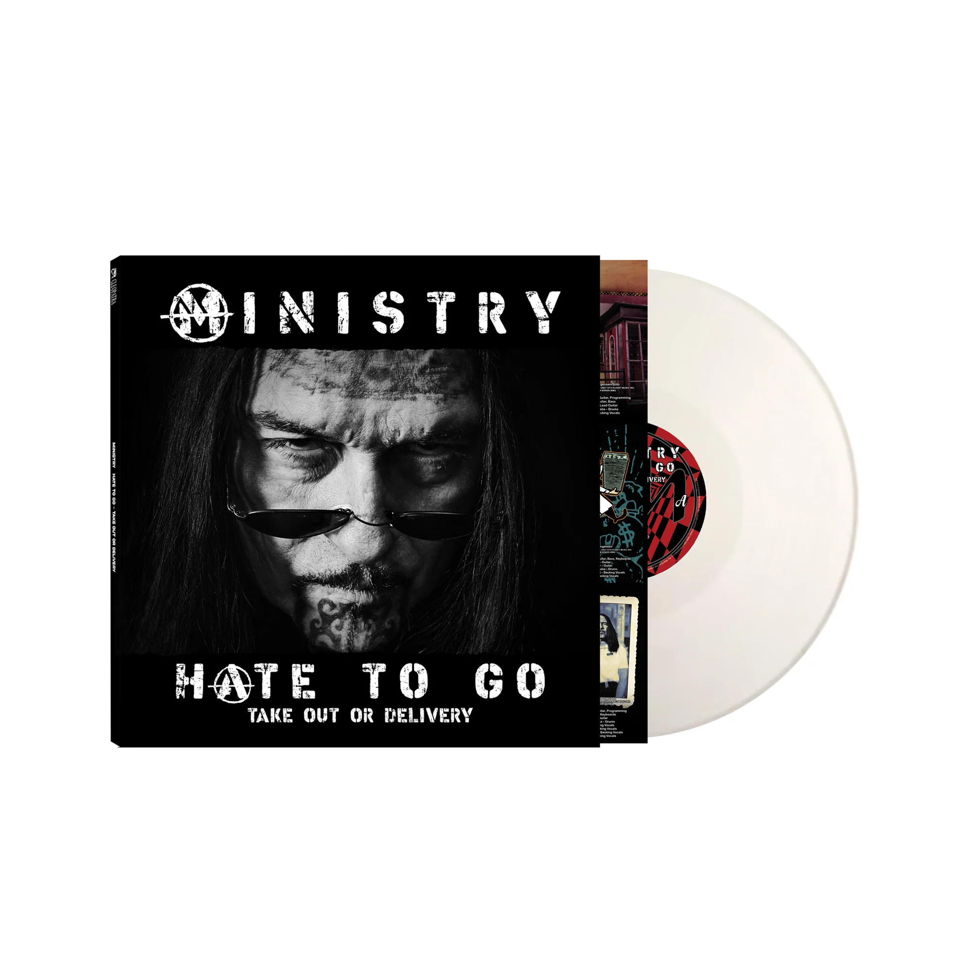 MINISTRY Hate to Go - Take Out or DELIVERY LP Limited Edition White Vinyl