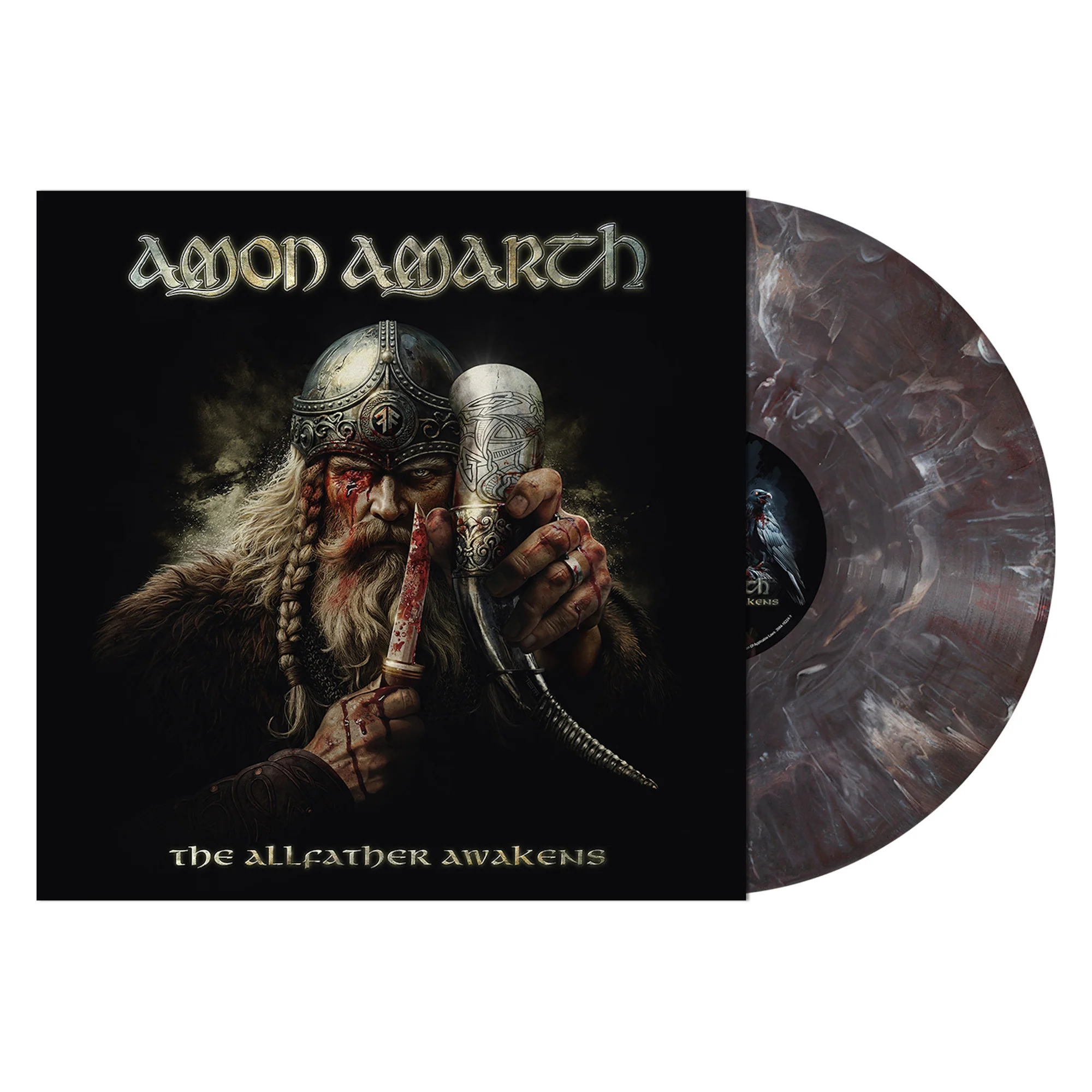AMON AMARTH 'THE ALLFATHER AWAKENS' LP on Odens Hunt Marbled Vinyl